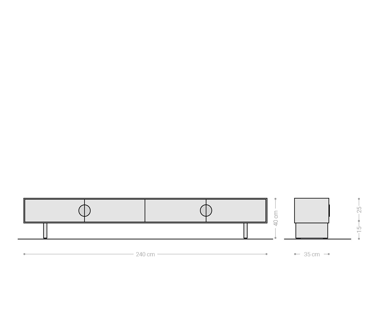 Tv-meubel Surimu 240 cm acacia lichtbruin 4 deurs kurkgreep houten pootjes 5 Tv-meubel Surimu 240 cm acacia lichtbruin 4 deurs kurkgreep houten pootjes 5