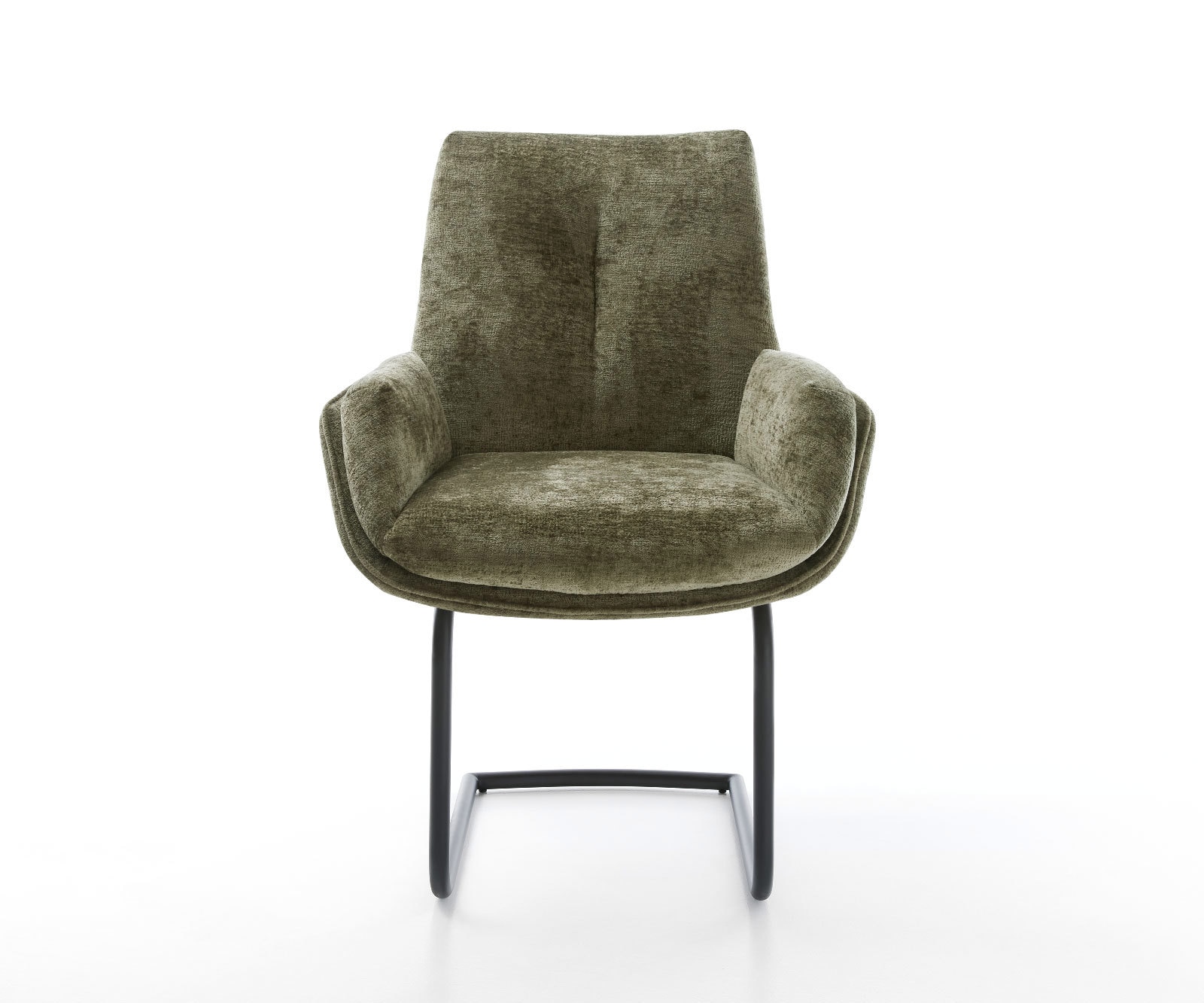 Sledemodel Clea-Flex chenille olijfgroen sledemodel rond zwart 1 Sledemodel Clea-Flex chenille olijfgroen sledemodel rond zwart 1