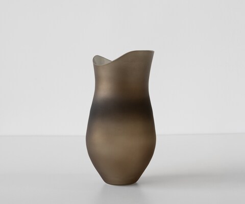 Vaas Sinuo B16 x D16 x H30 cm Glas Aurum Mondgeblazen