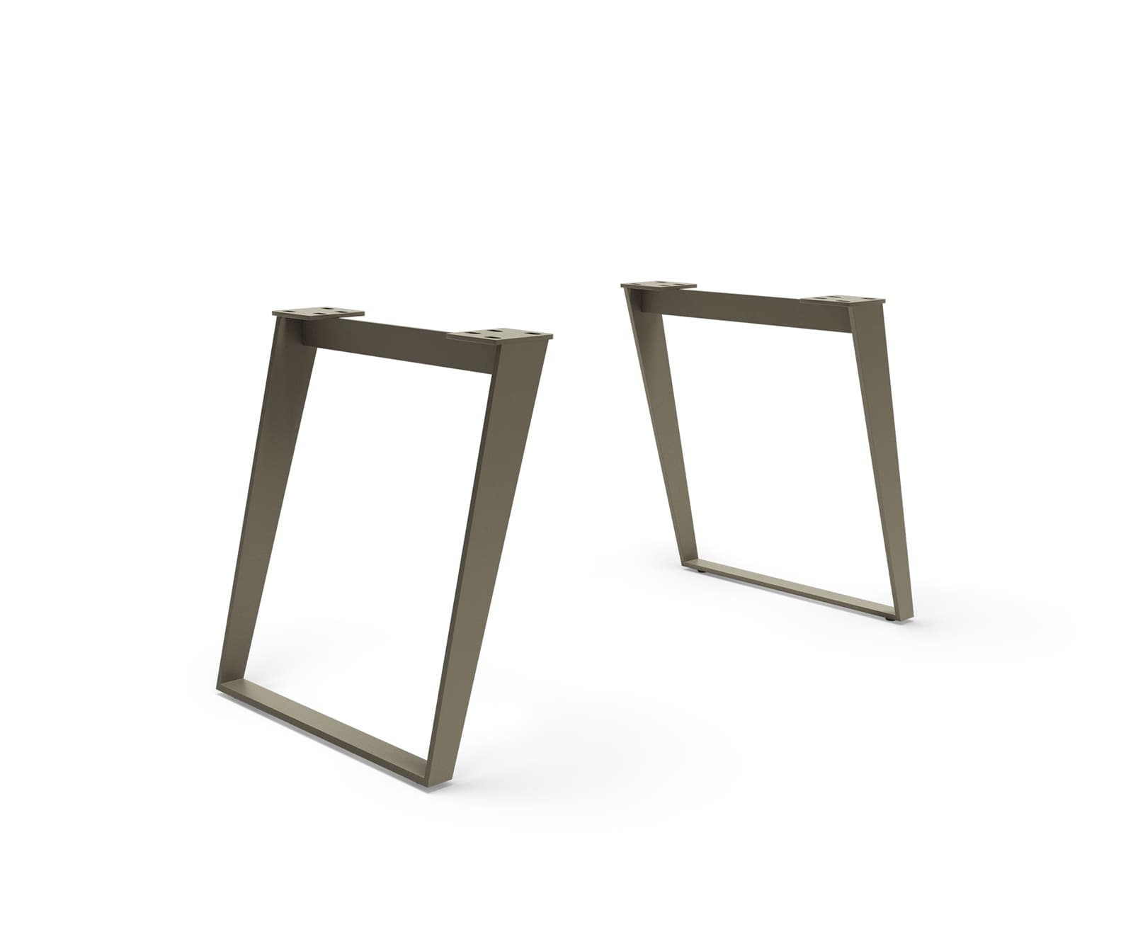 Tafelframe metaal schuin effect lak titanium (set van 2) Tafelframe metaal schuin effect lak titanium (set van 2)