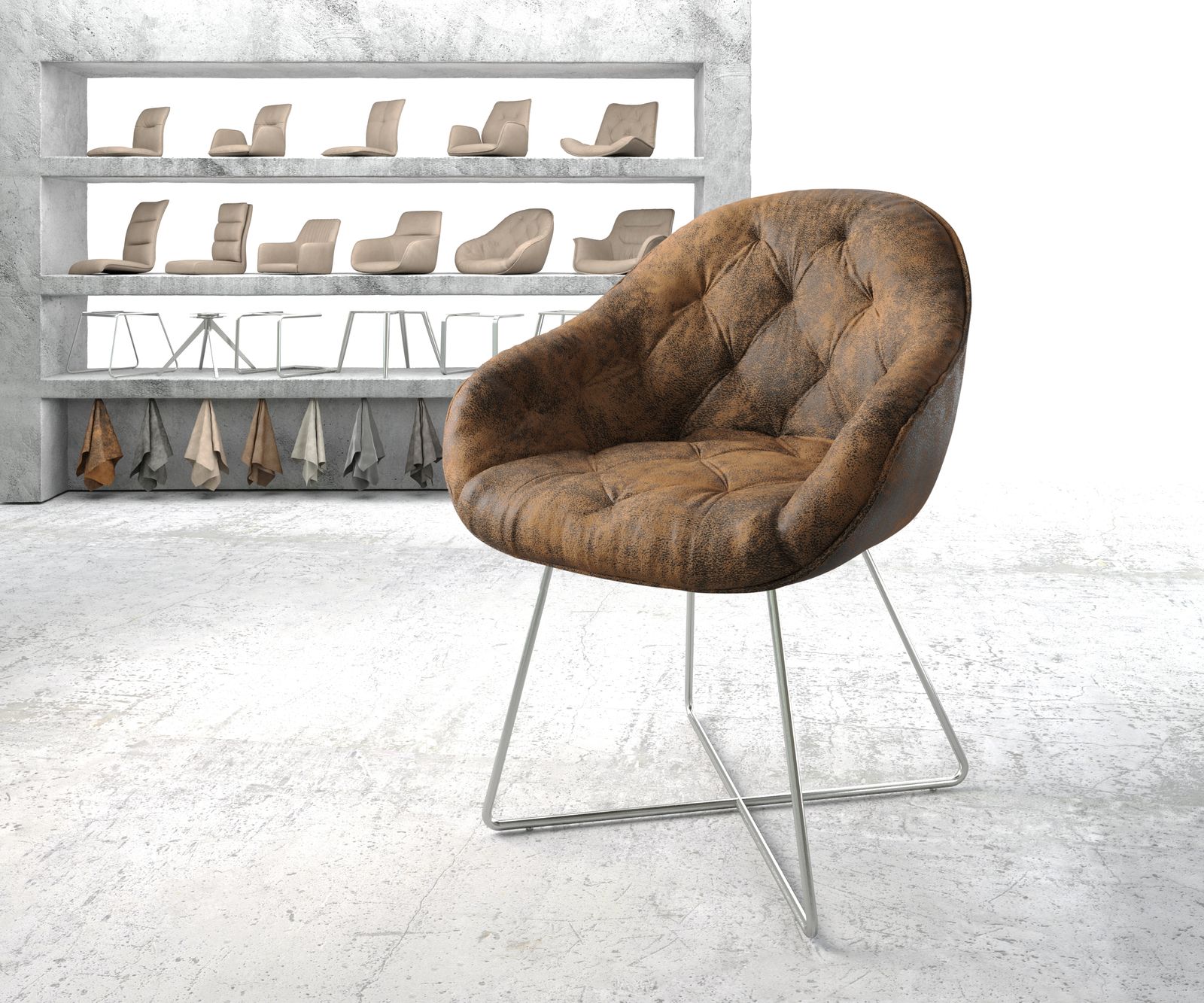  Armleunstoel Gaio-Flex gestoffeerde stoel 3
