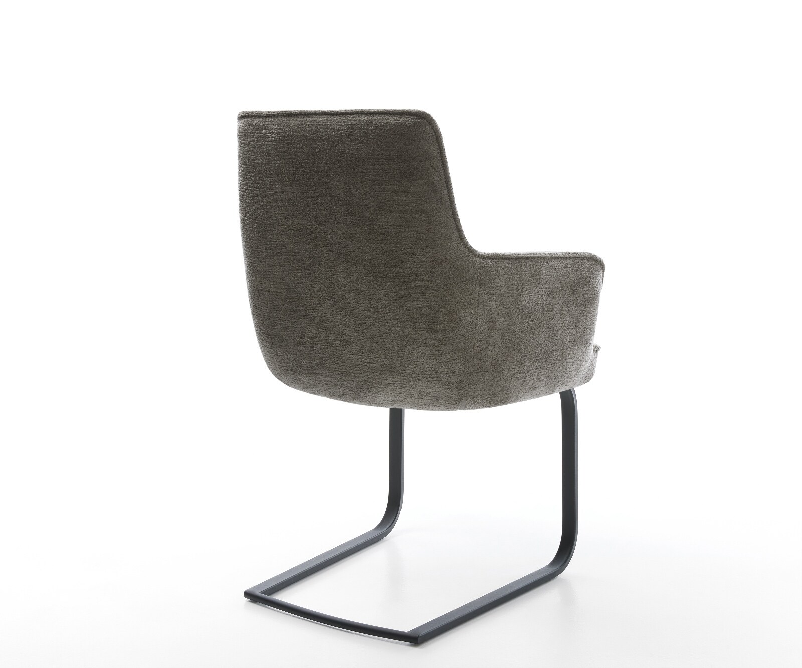 Sledemodel Heira-Flex met armleuning bouclé zacht mud sledemodel vlak zwart pocketveer kern 5