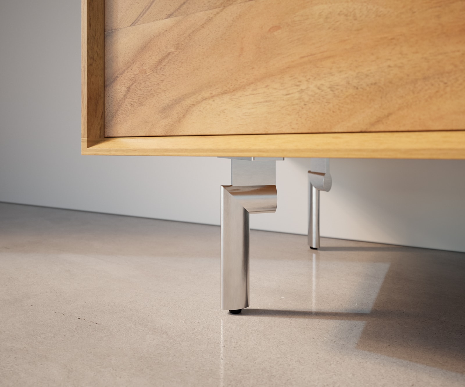 Poot ovaal 15 cm geborsteld RVS voor alle soorten meubels (set van 4) 1 Poot ovaal 15 cm geborsteld RVS voor alle soorten meubels (set van 4) 1