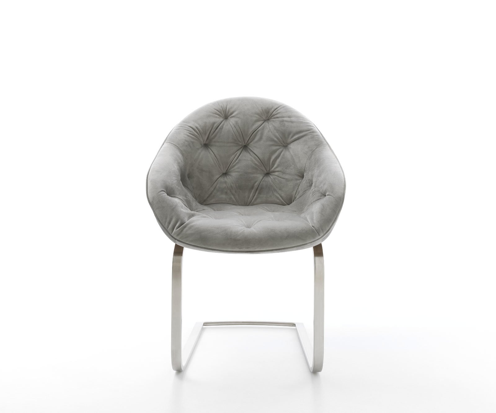 Sledemodel Gaio-Flex fluweel grijs sledemodel vlak roestvrij staal 5 Sledemodel Gaio-Flex fluweel grijs sledemodel vlak roestvrij staal 5