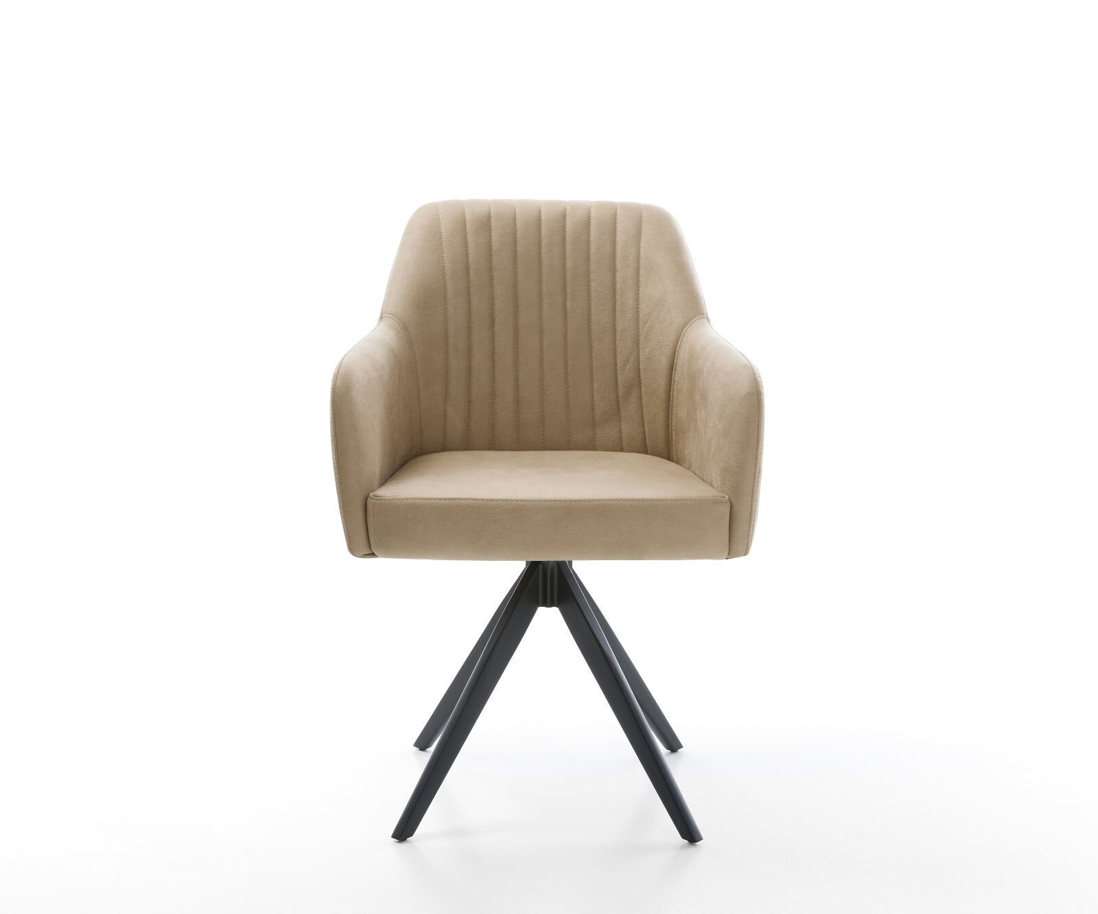 Eetkamerstoel Greg-Flex microvelours beige vintage kruisframe hoekig zwart pocketveer kern 1 Eetkamerstoel Greg-Flex microvelours beige vintage kruisframe hoekig zwart pocketveer kern 1