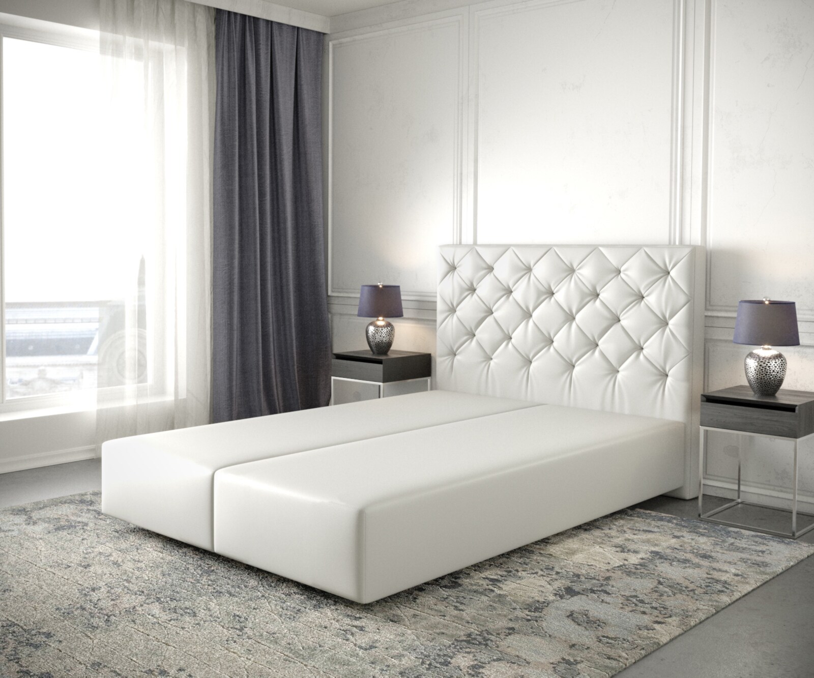 Boxspring-frame Dream-Great 160x200 kunstleder wit 1