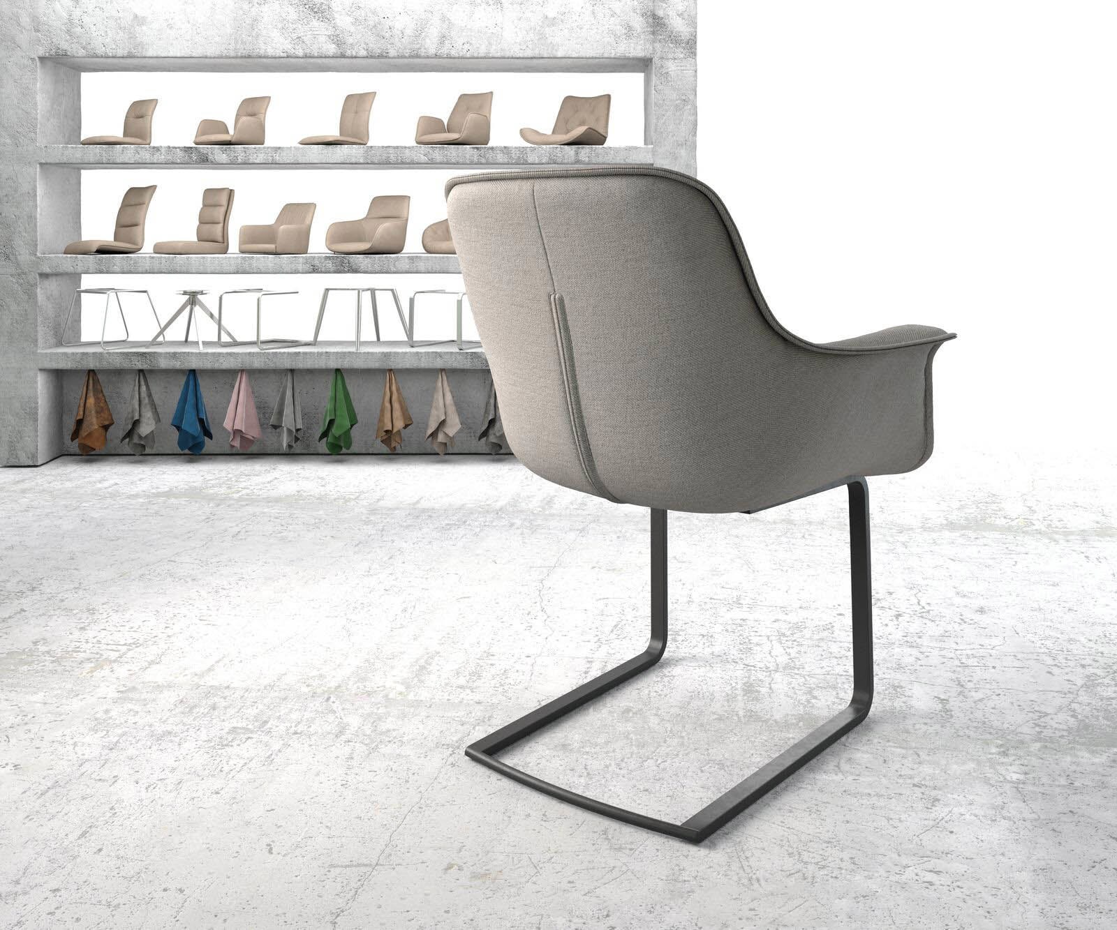 Sledemodel Kaira-Flex stripes lichtgrijs sledemodel vlak zwart 4