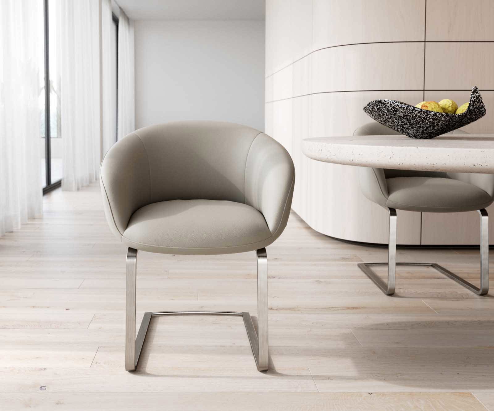 Sledemodel Vinka-Flex met armleuning echt leer mud sledemodel vlak roestvrij staal pocketveer kern 1 Sledemodel Vinka-Flex met armleuning echt leer mud sledemodel vlak roestvrij staal pocketveer kern 1