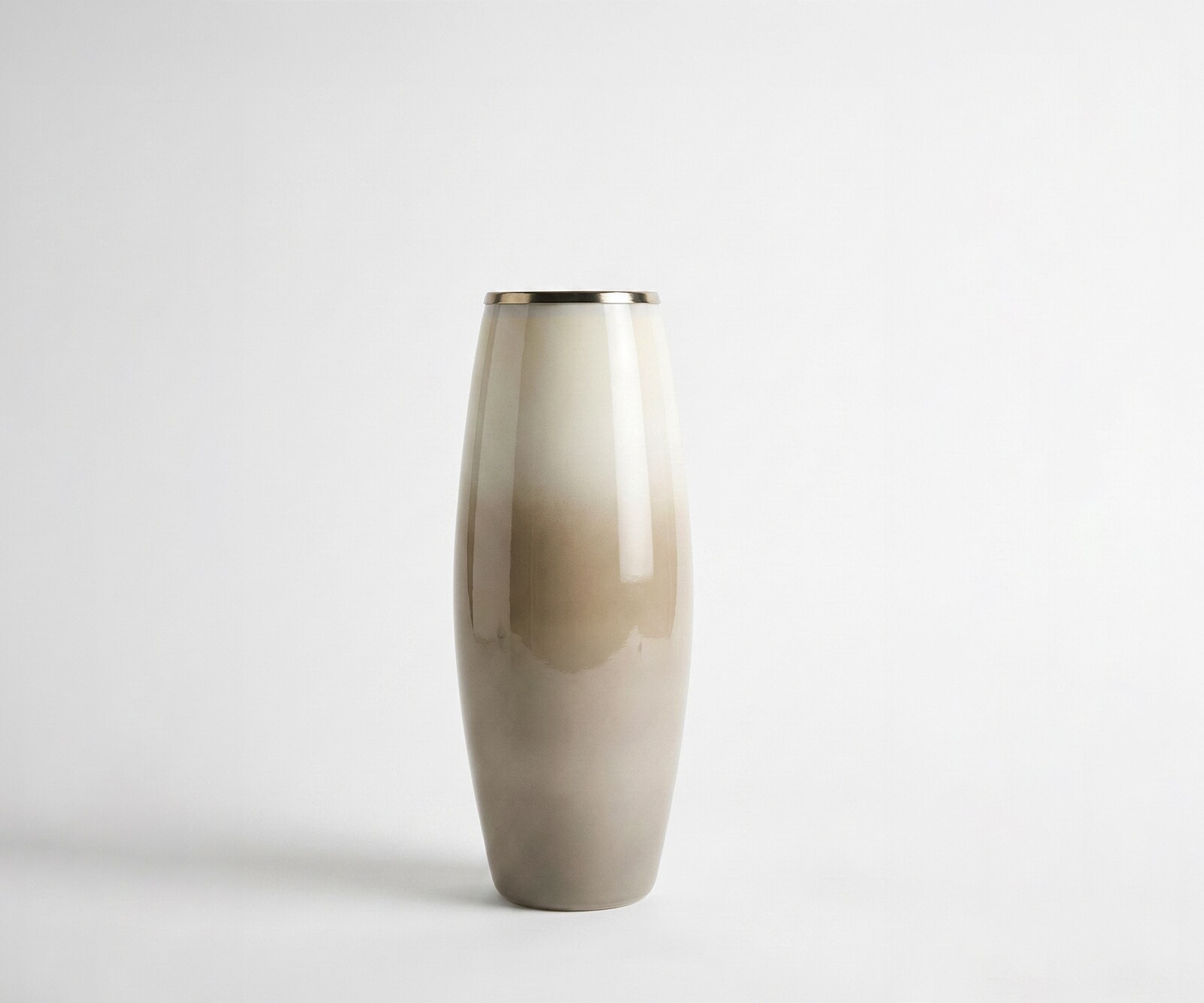 Vaas Velino B24 x D24 x H60 cm Glas Vanilla Mokka Handgemaakt