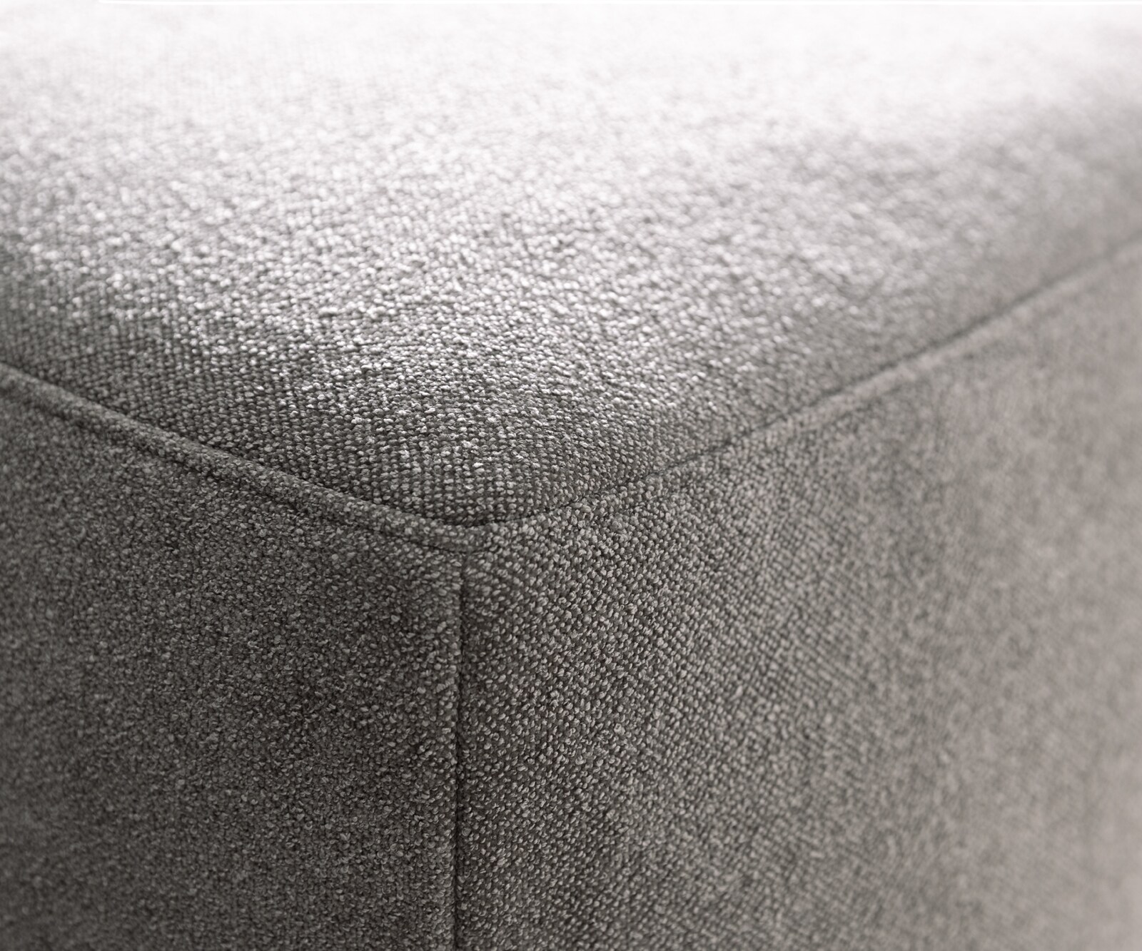 Bigsofa Freestyle 280x110 cm Zachte stof met structuur Grijs kapnaad 4