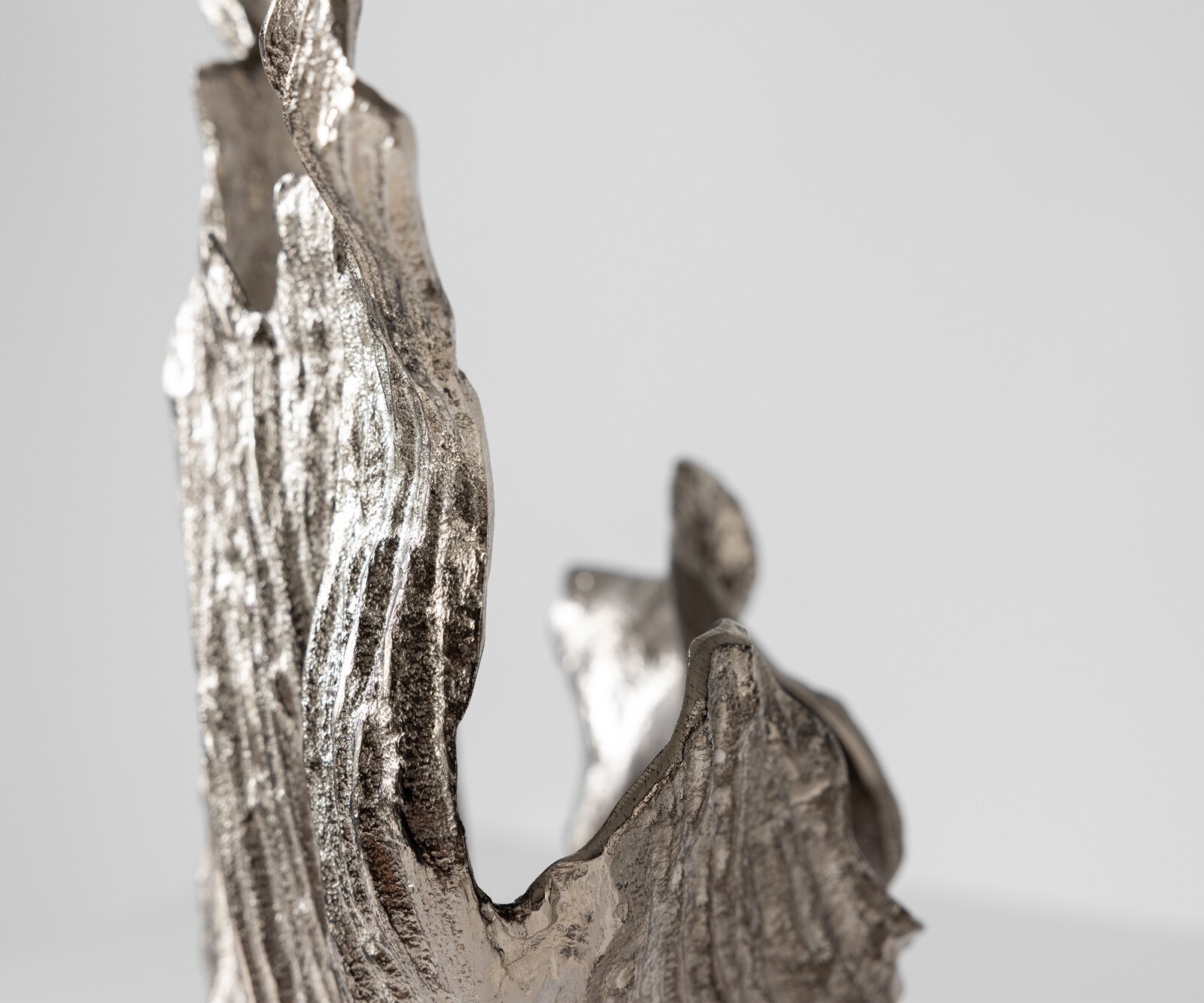 Vaas Corallo B37 x D18 x H48 cm Aluminium Platin Handgemaakt 6