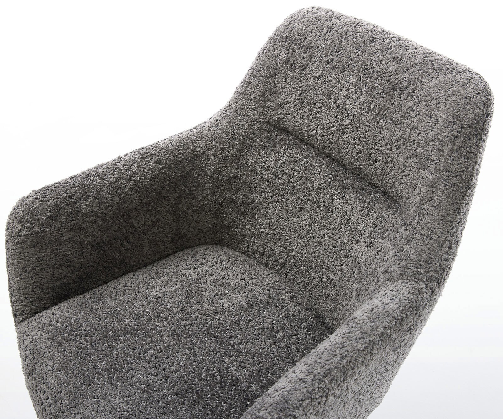 Draaistoel Pejo-Flex bouclé grijs kruisframe breed zwart 360° draaibaar rocker-functie pocketveer kern 3 Draaistoel Pejo-Flex bouclé grijs kruisframe breed zwart 360° draaibaar rocker-functie pocketveer kern 3