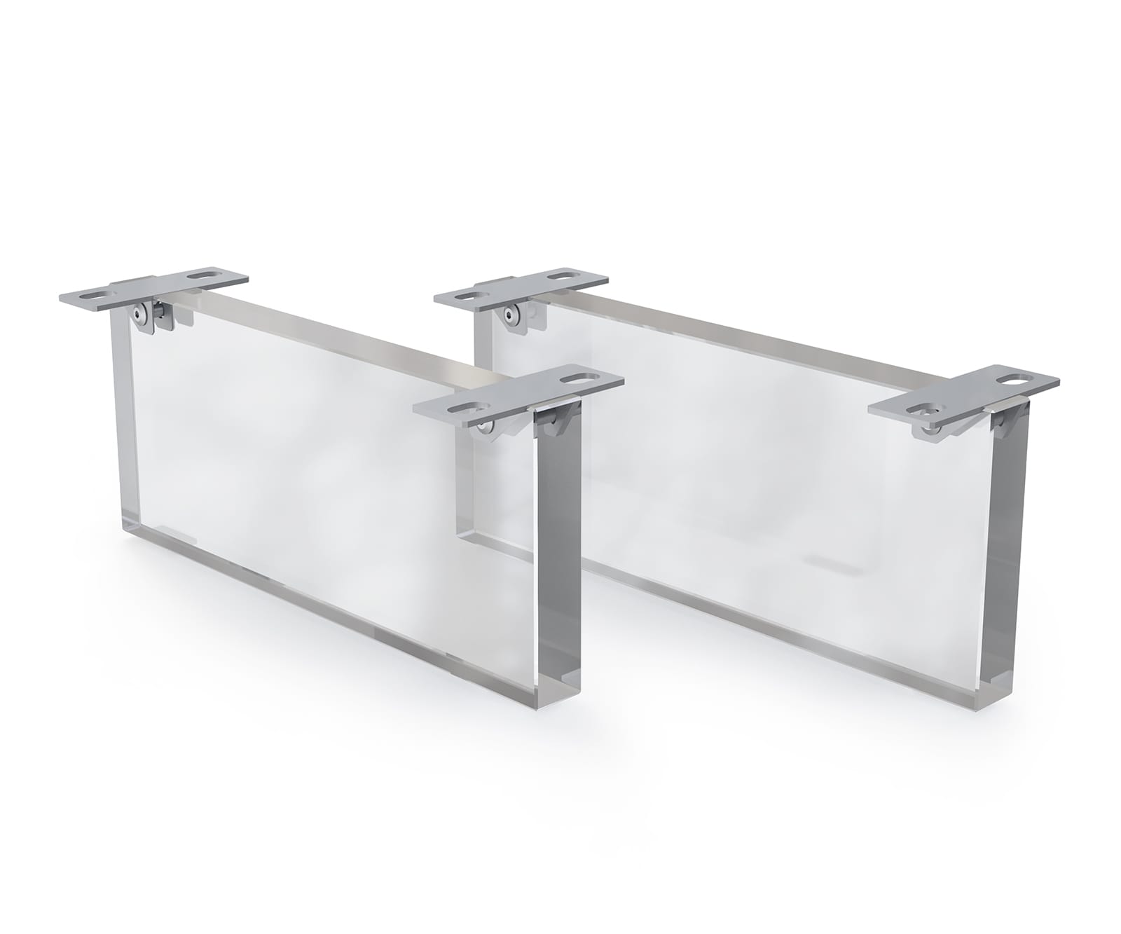 Fuß Schwebeoptik 20 cm Acrylglas für Kastenmöbel der Tiefe 60 cm (2er Set) Fuß Schwebeoptik 20 cm Acrylglas für Kastenmöbel der Tiefe 60 cm (2er Set)