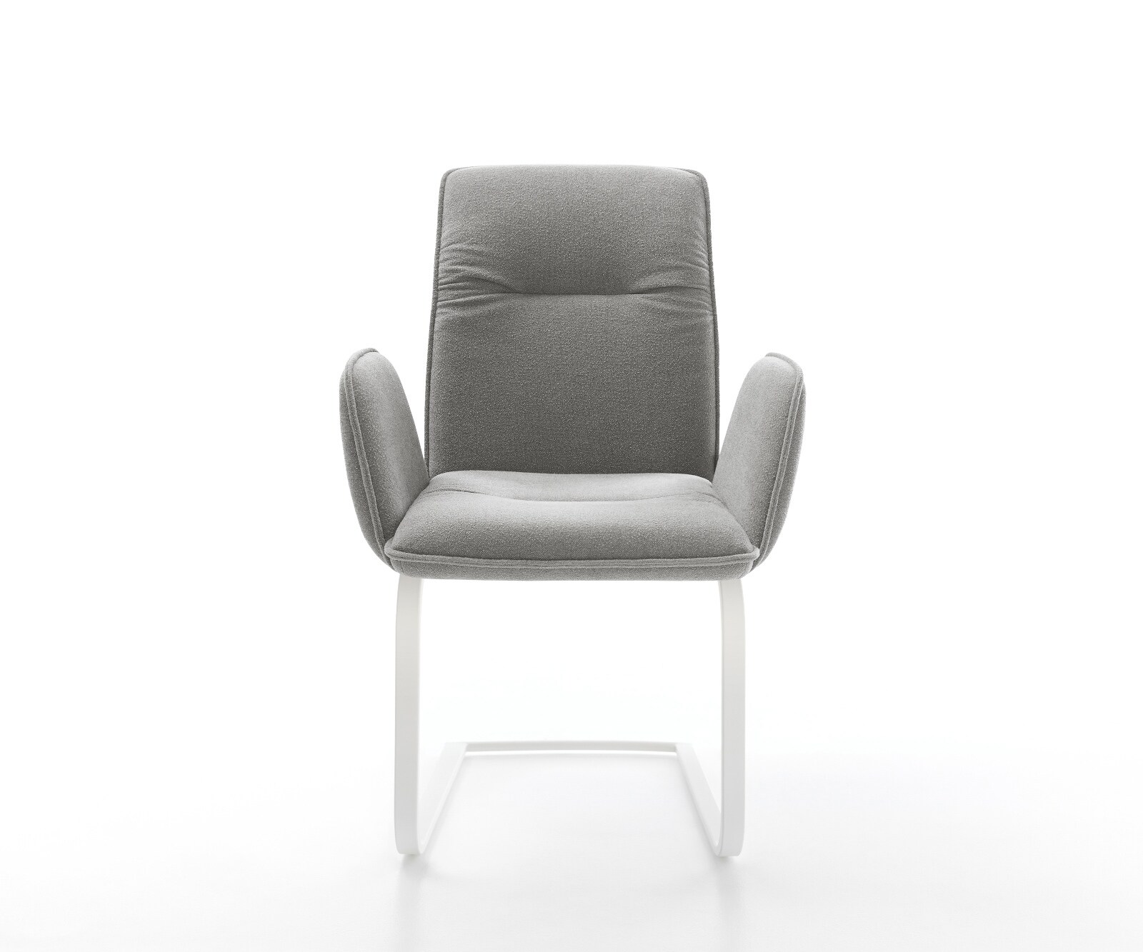 Sledemodel Vinja-Flex zachte stof met structuur grijs sledemodel vlak wit 2