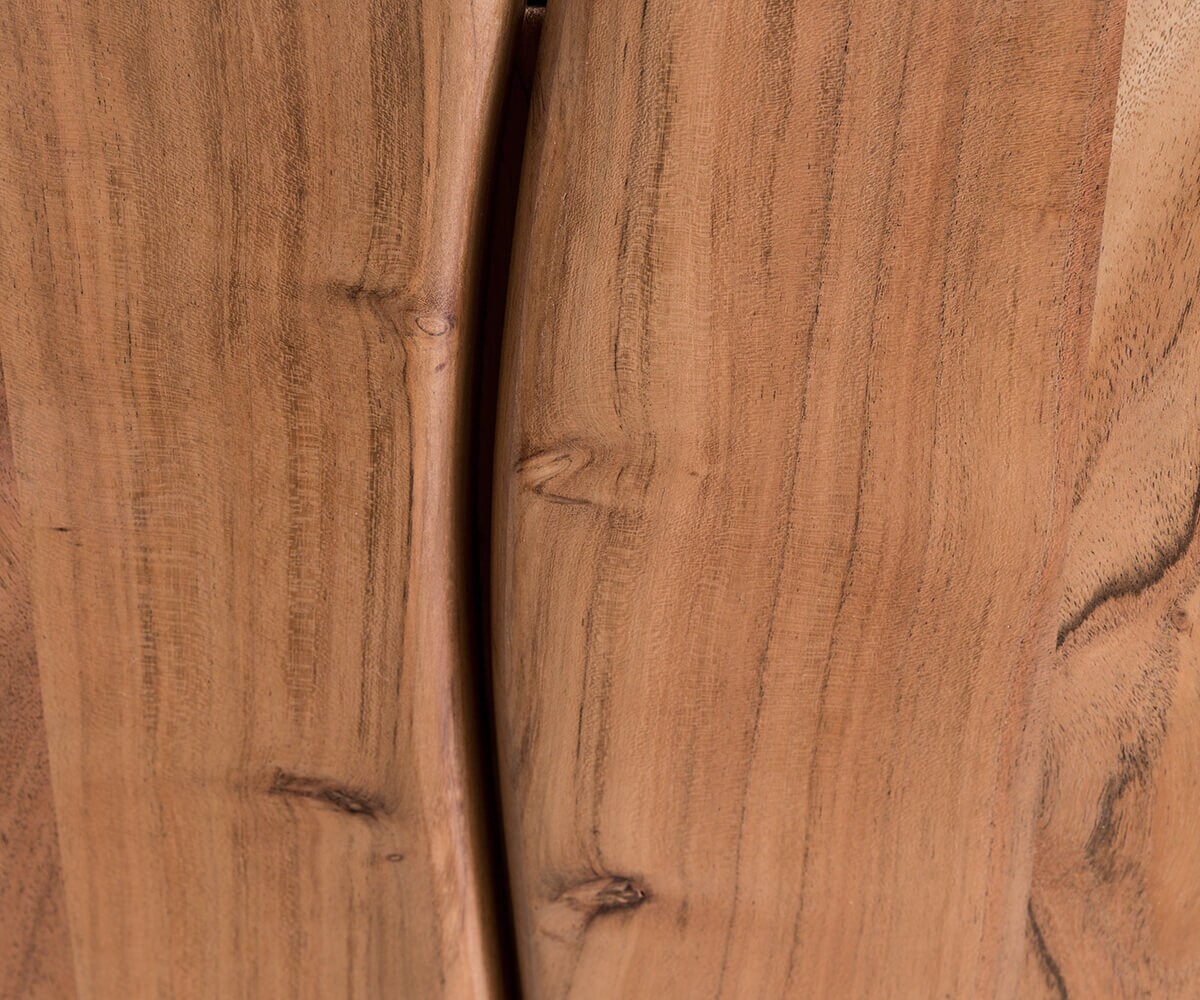 TV-meubel Live-Edge 200 cm acacia natuur 4 deuren 2 vakken 4