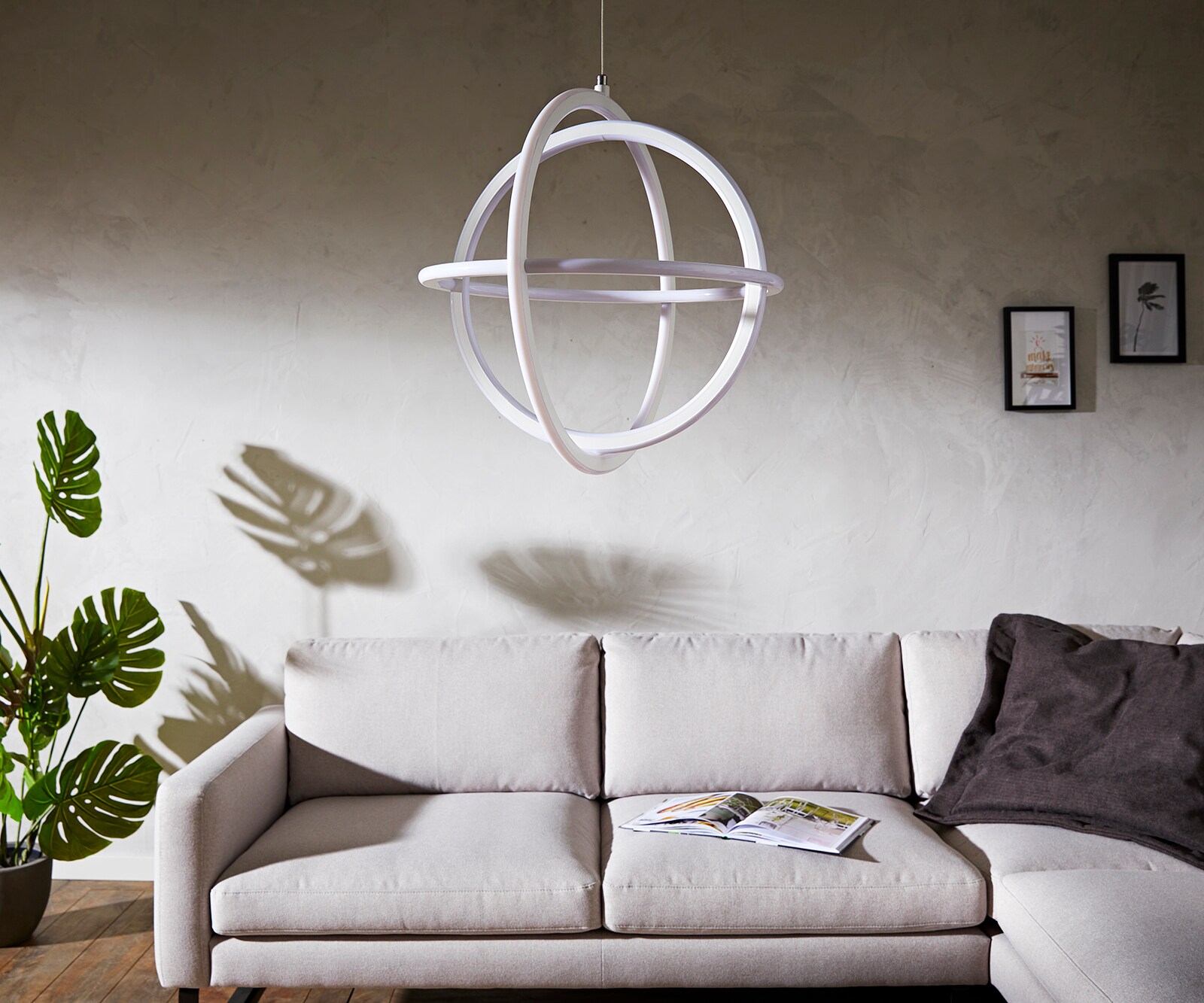 Plafondlamp Voluta wit 50x50 cm LED 46W  1 Plafondlamp Voluta wit 50x50 cm LED 46W  1