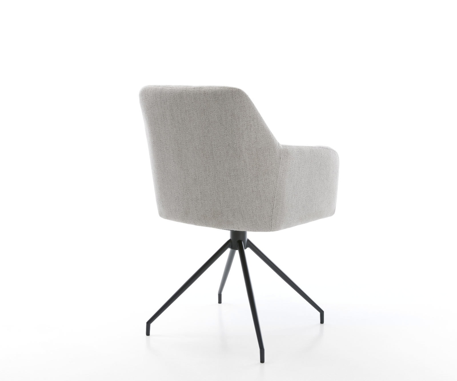 Eetkamerstoel Greg-Flex stripes lichtgrijs kruisframe conisch zwart pocketveer kern 4 Eetkamerstoel Greg-Flex stripes lichtgrijs kruisframe conisch zwart pocketveer kern 4