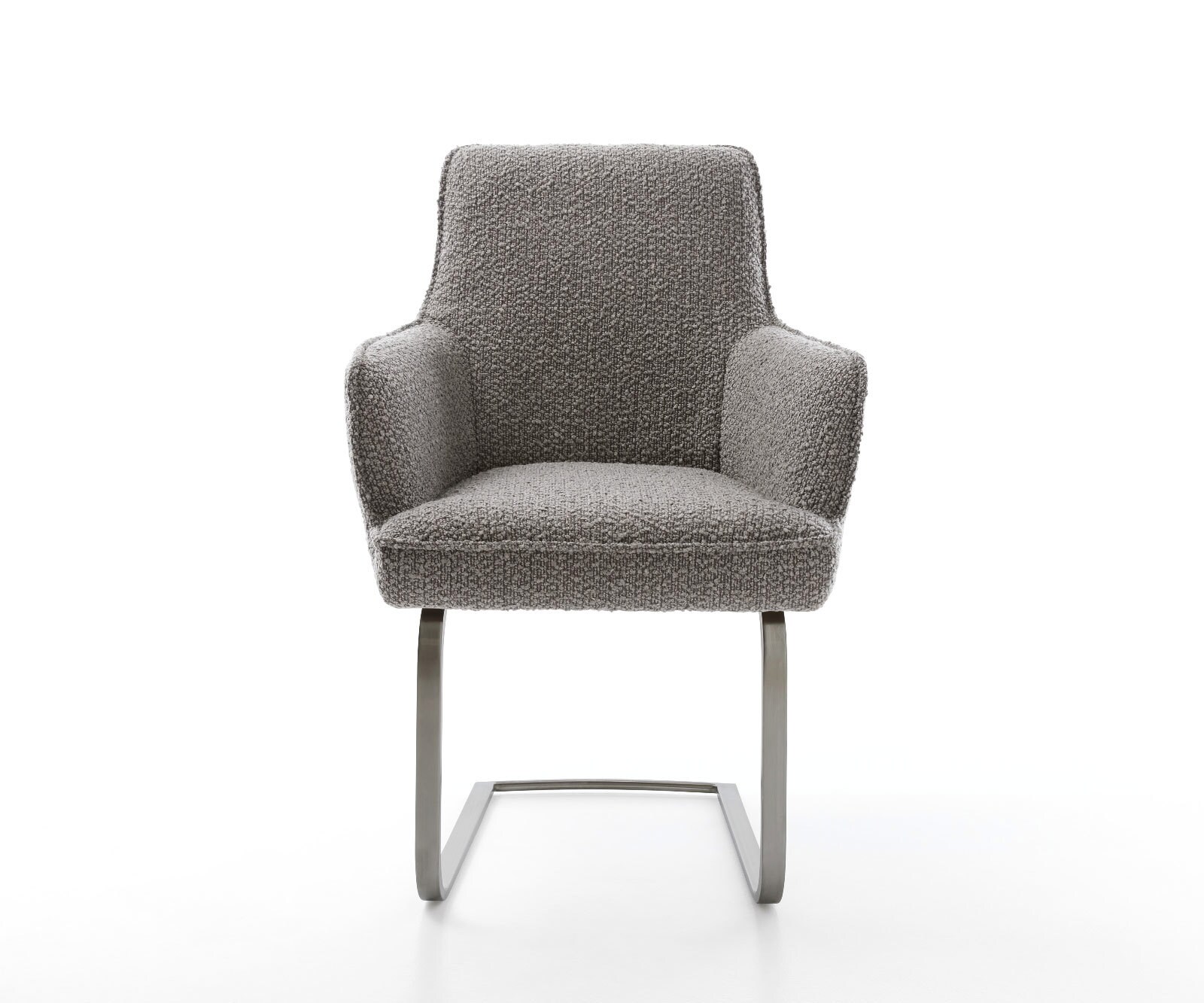 Sledemodel Heira-Flex met armleuning bouclé zilver grijs sledemodel vlak grafiet pocketveer kern 1 Sledemodel Heira-Flex met armleuning bouclé zilver grijs sledemodel vlak grafiet pocketveer kern 1