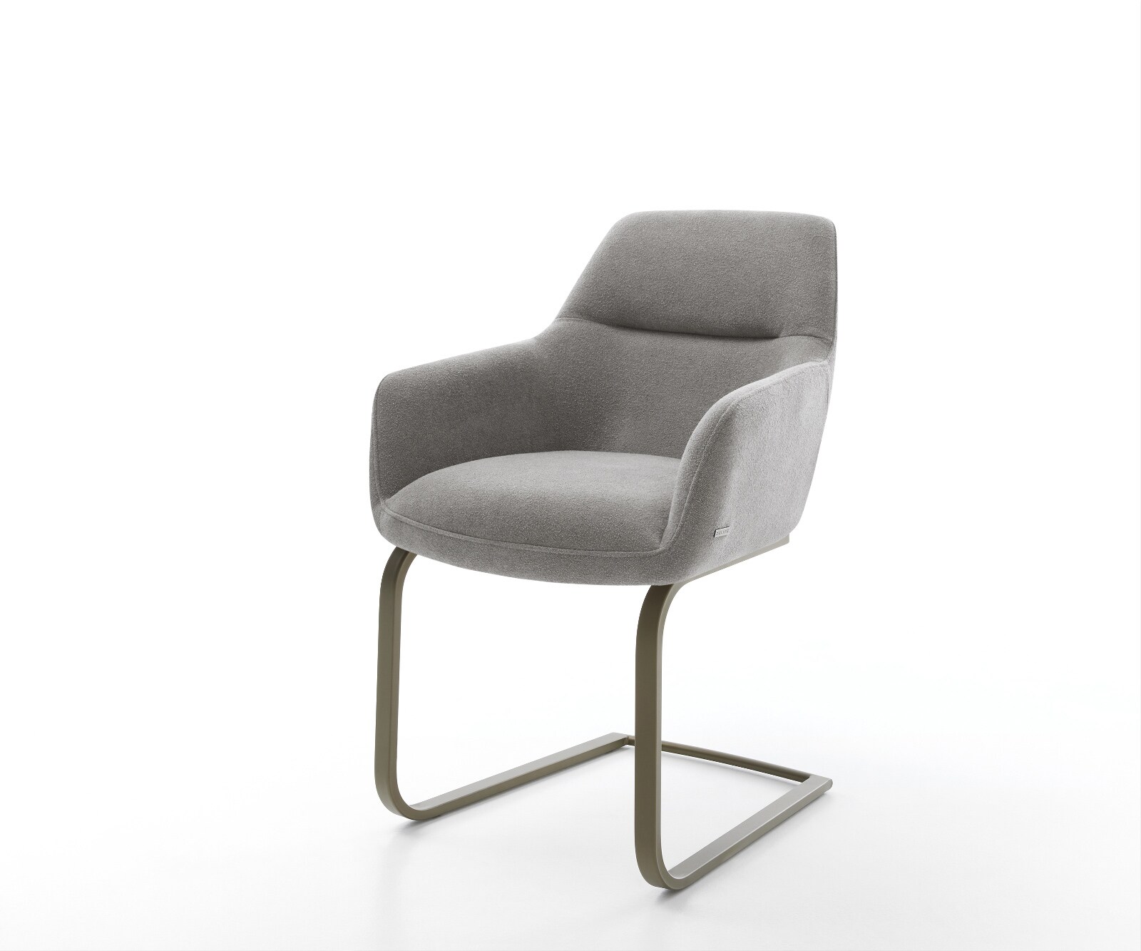 Sledemodel Pejo-Flex zachte stof met structuur grijs sledemodel vlak afwerking met titanium pocketveer kern 1