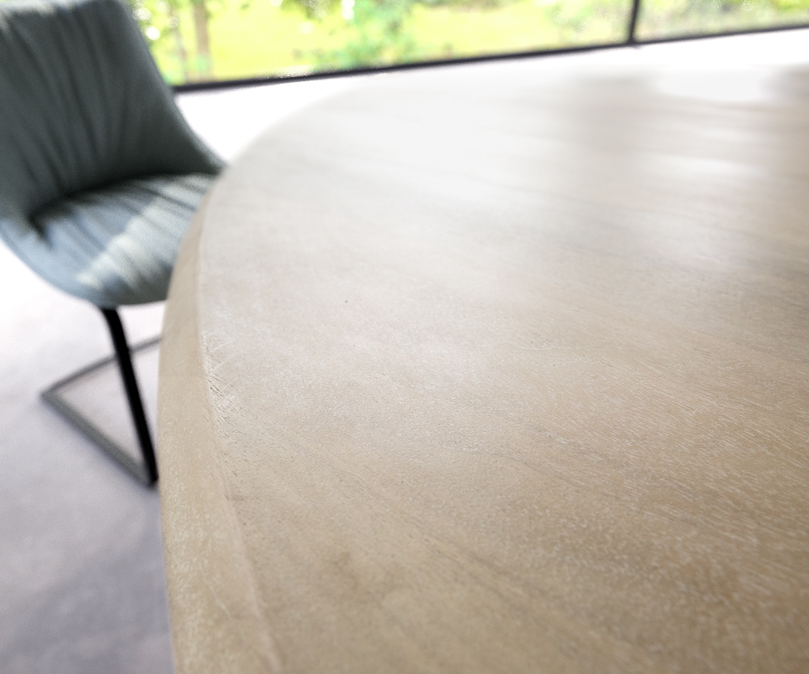 Eettafel Widoa 200x120 cm Mango White Wash 5