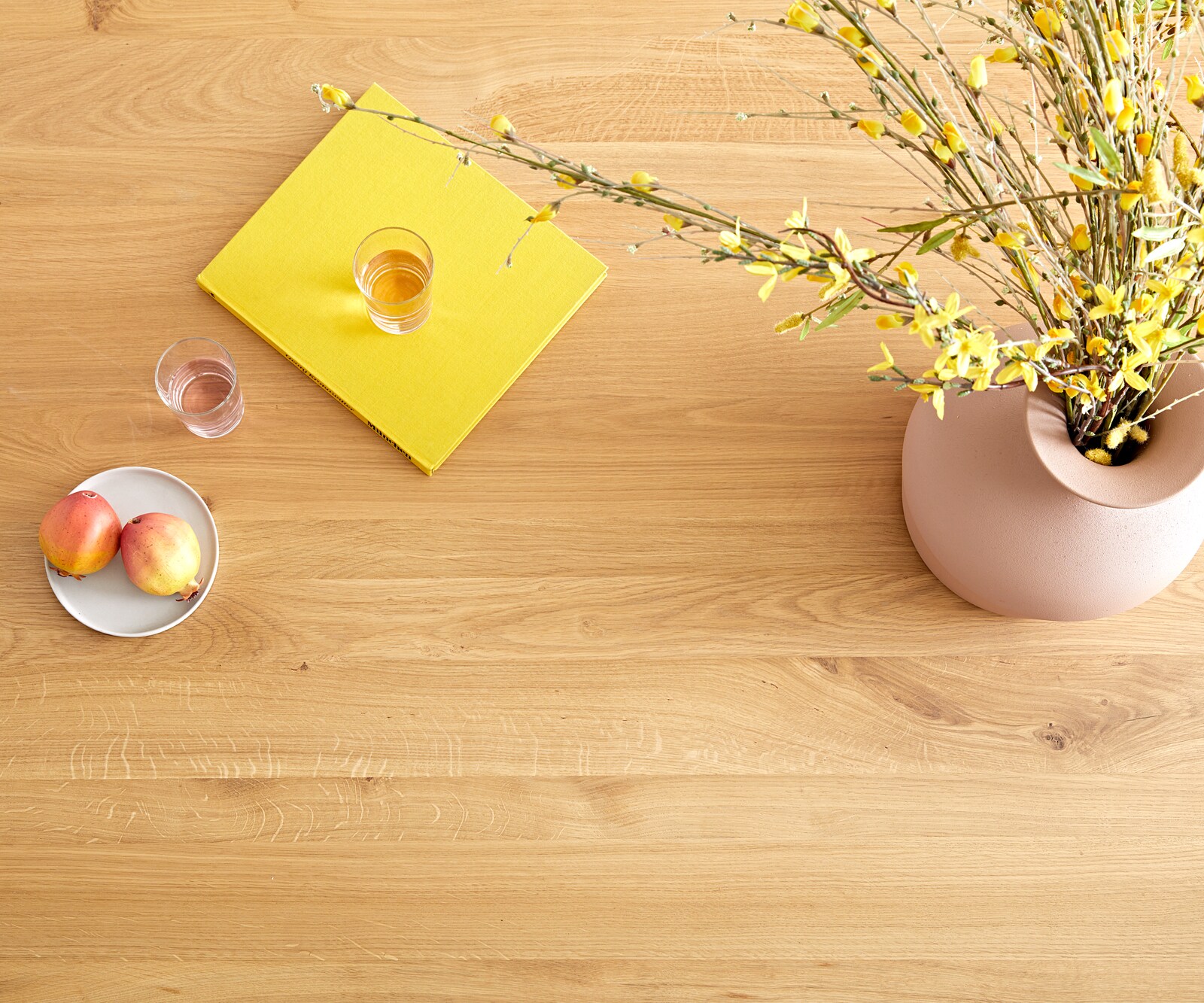 Eettafel Edge Boot 200x100x2,5-3 eiken natuur roestvrij staal  schuin Schweizer Kante 6