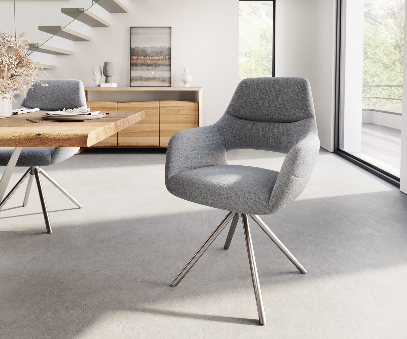  Eetkamerstoel Yago-Flex gestoffeerde stoel  1