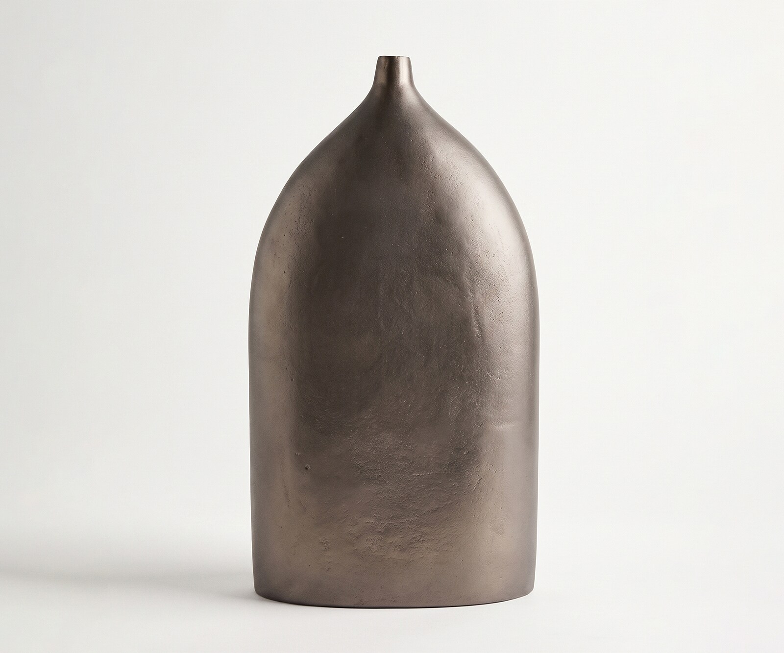Vaas Ogiva B32 x D16 x H56 cm Aluminium Hämatit Gegoten