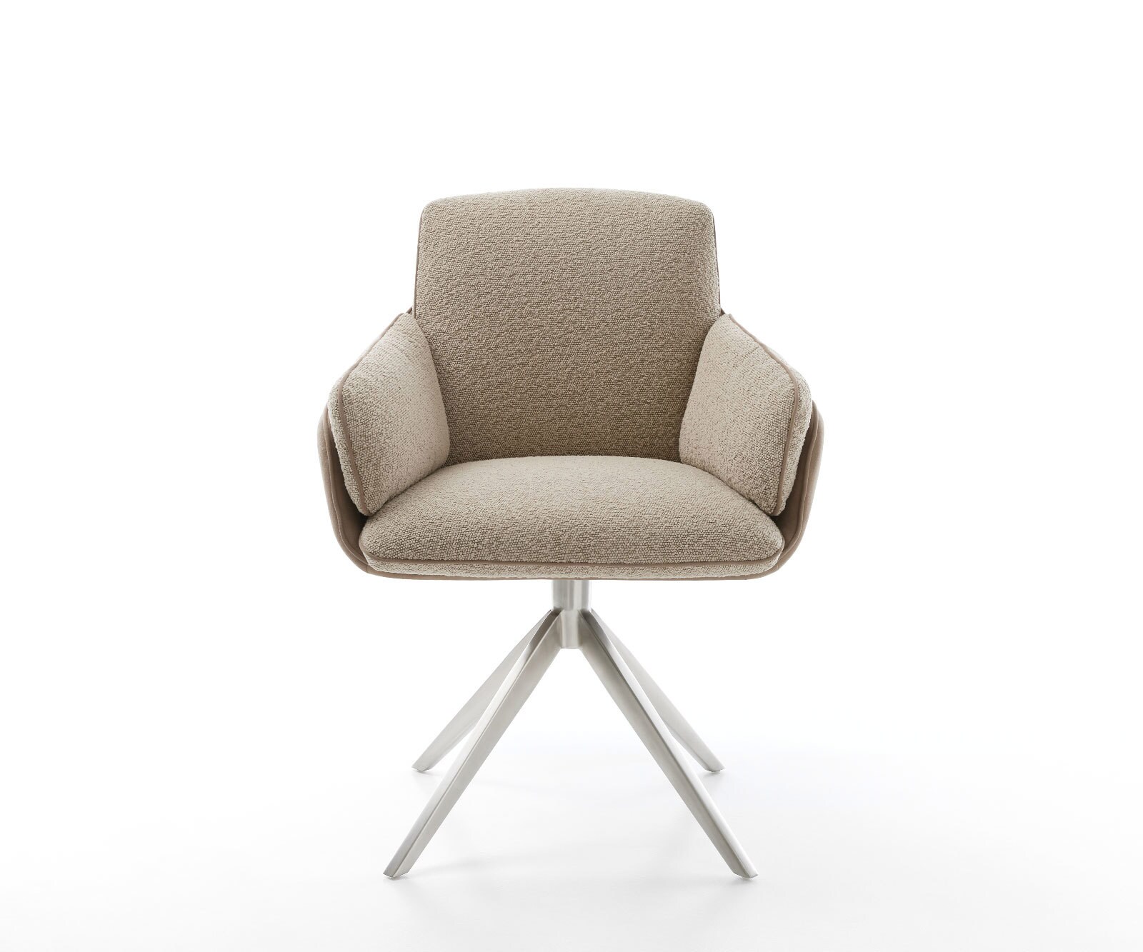 Draaistoel Luan-Flex met armleuning materiaalmix mud kruisframe breed roestvrij staal 360° draaibaar 1 Draaistoel Luan-Flex met armleuning materiaalmix mud kruisframe breed roestvrij staal 360° draaibaar 1