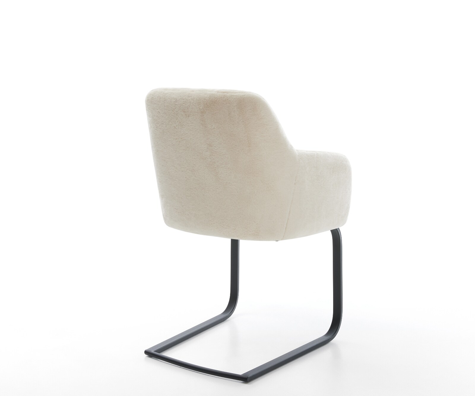 Sledemodel Greg-Flex pluchen crème-wit sledemodel vlak zwart pocketveer kern 5