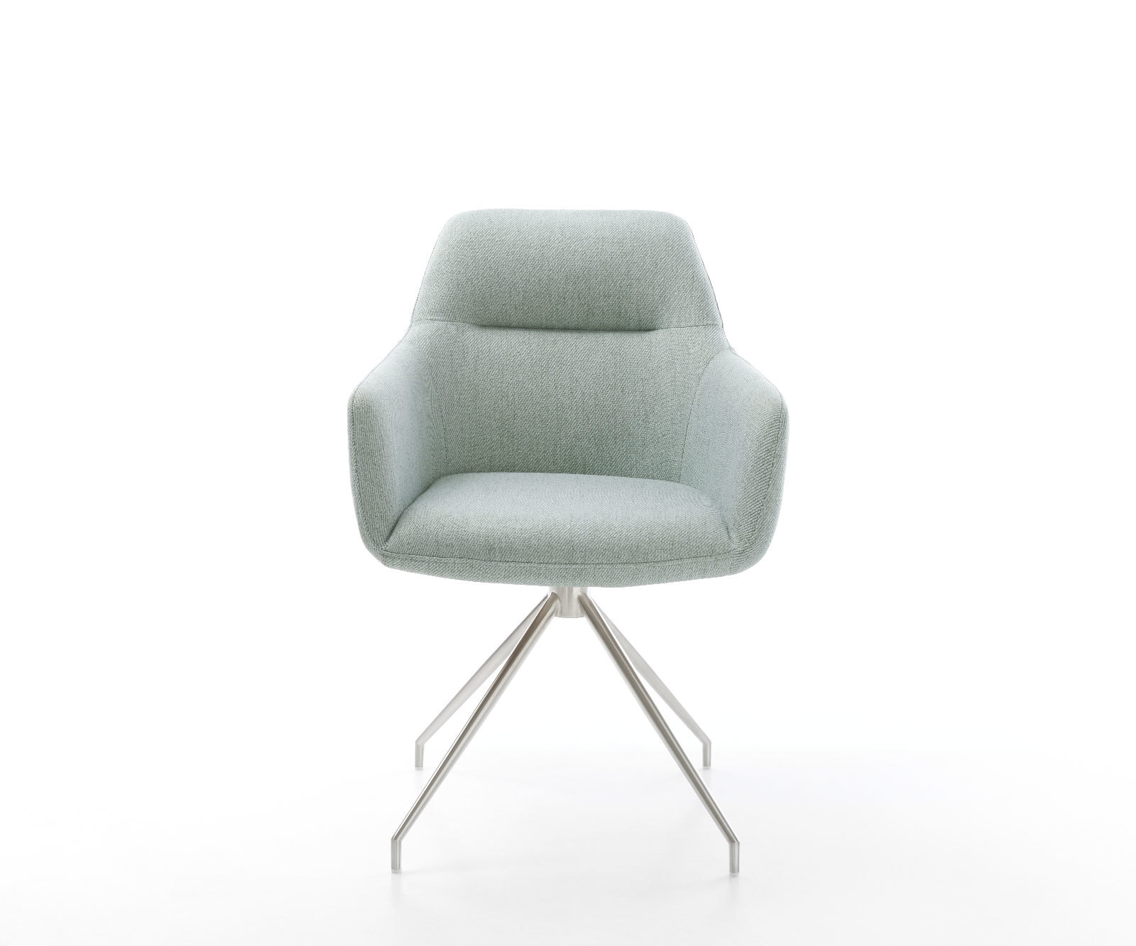 Eetkamerstoel Pejo-Flex stripes mint kruisframe conisch roestvrij staal pocketveer kern 1 Eetkamerstoel Pejo-Flex stripes mint kruisframe conisch roestvrij staal pocketveer kern 1