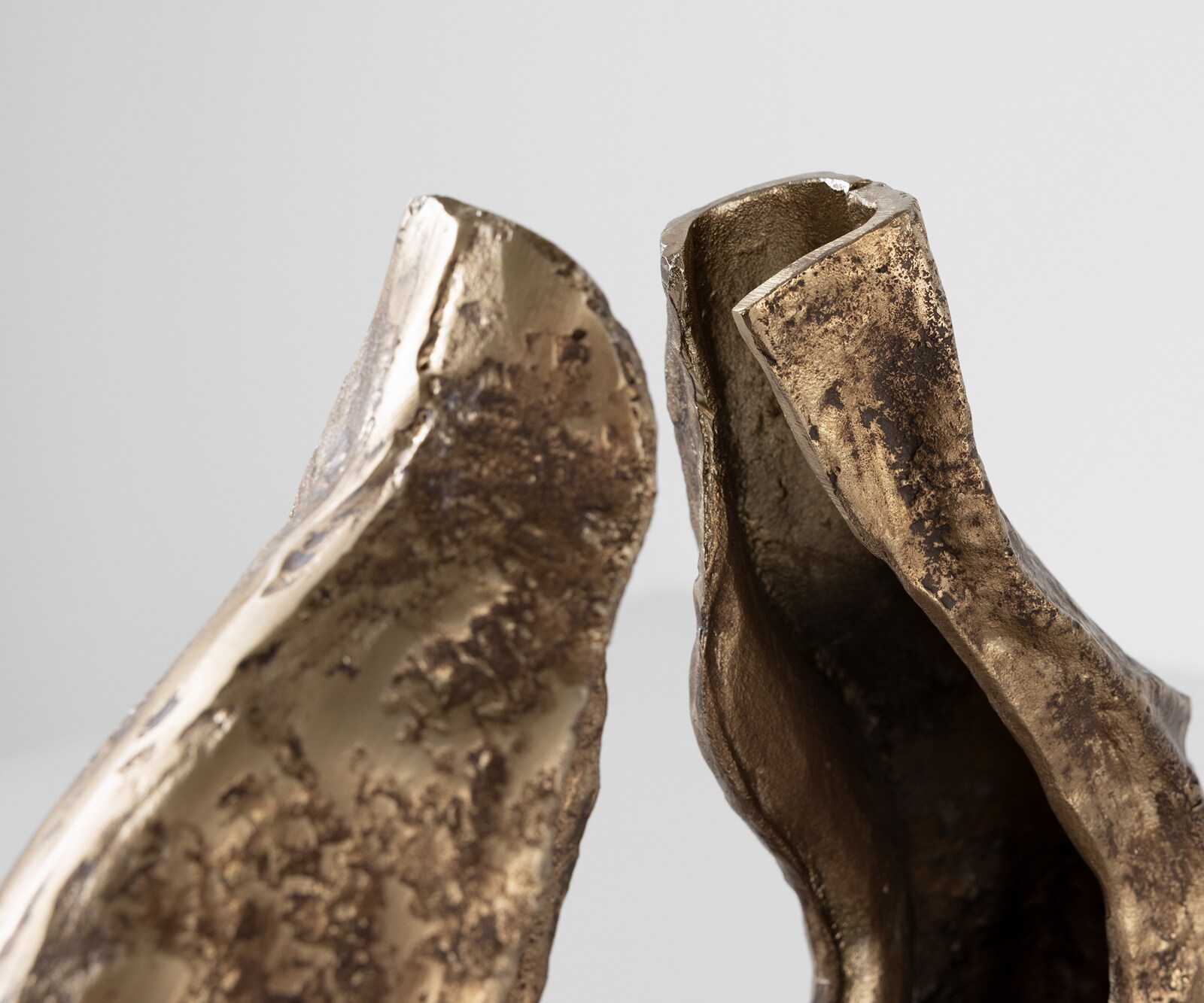 Sculptuur Nexora B40 x D15 x H33 cm Aluminium Oro Antico Handgemaakt 4