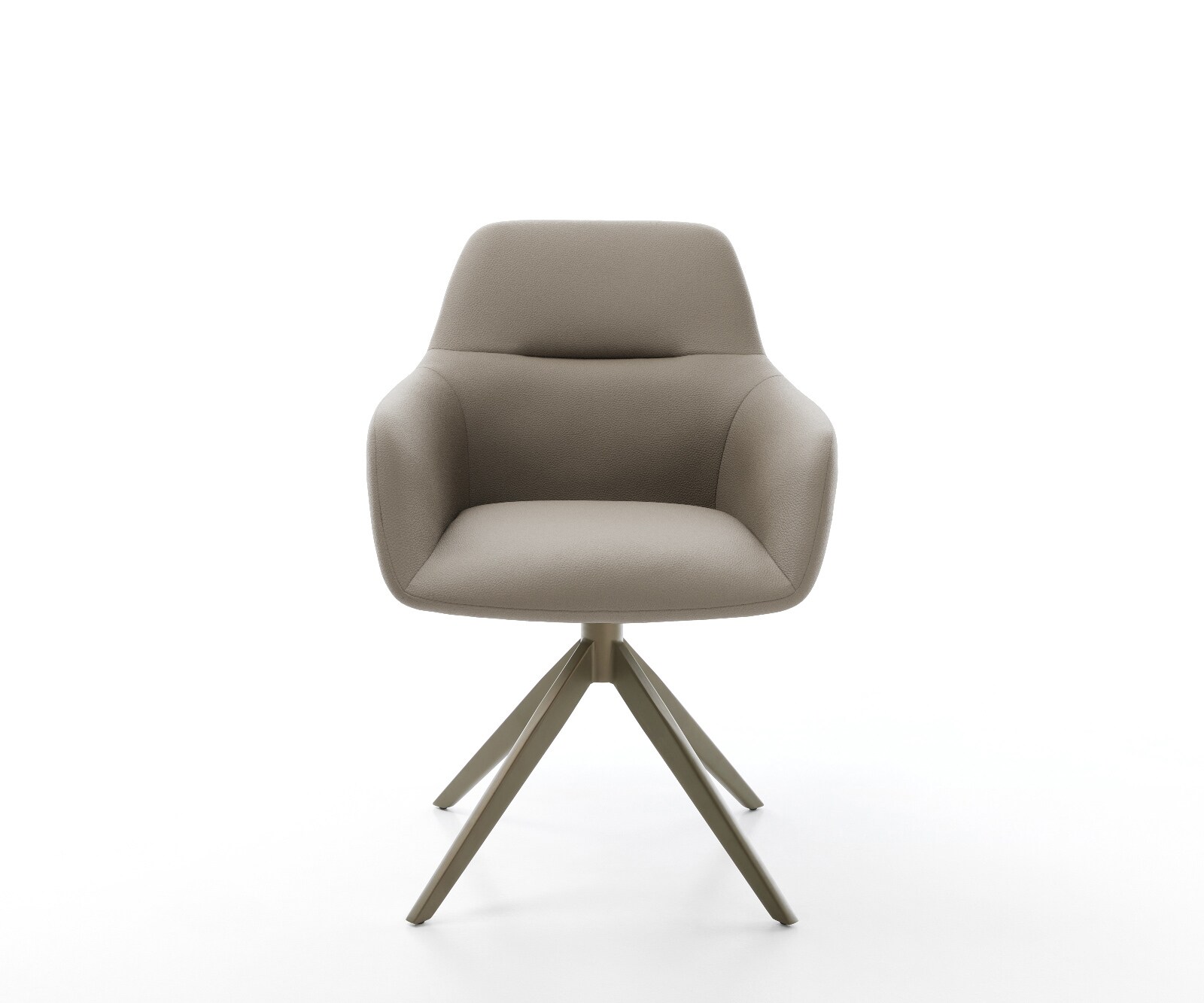 Draaistoel Pejo-Flex echt leer mud kruisframe breed afwerking met titanium 360° draaibaar rocker-functie pocketveer kern 1