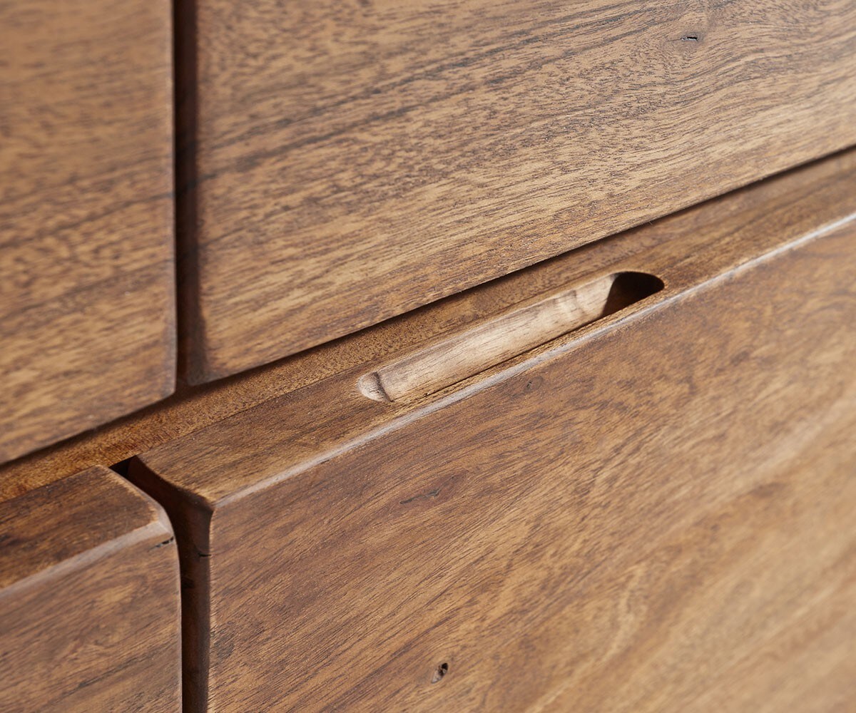 Dressoir Live-Edge 172 cm acacia bruin 4 deuren 4 laden 5