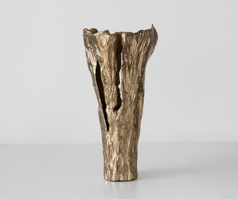 Vaas Cortana B31 x D22 x H63 cm Aluminium Champagner Handgemaakt