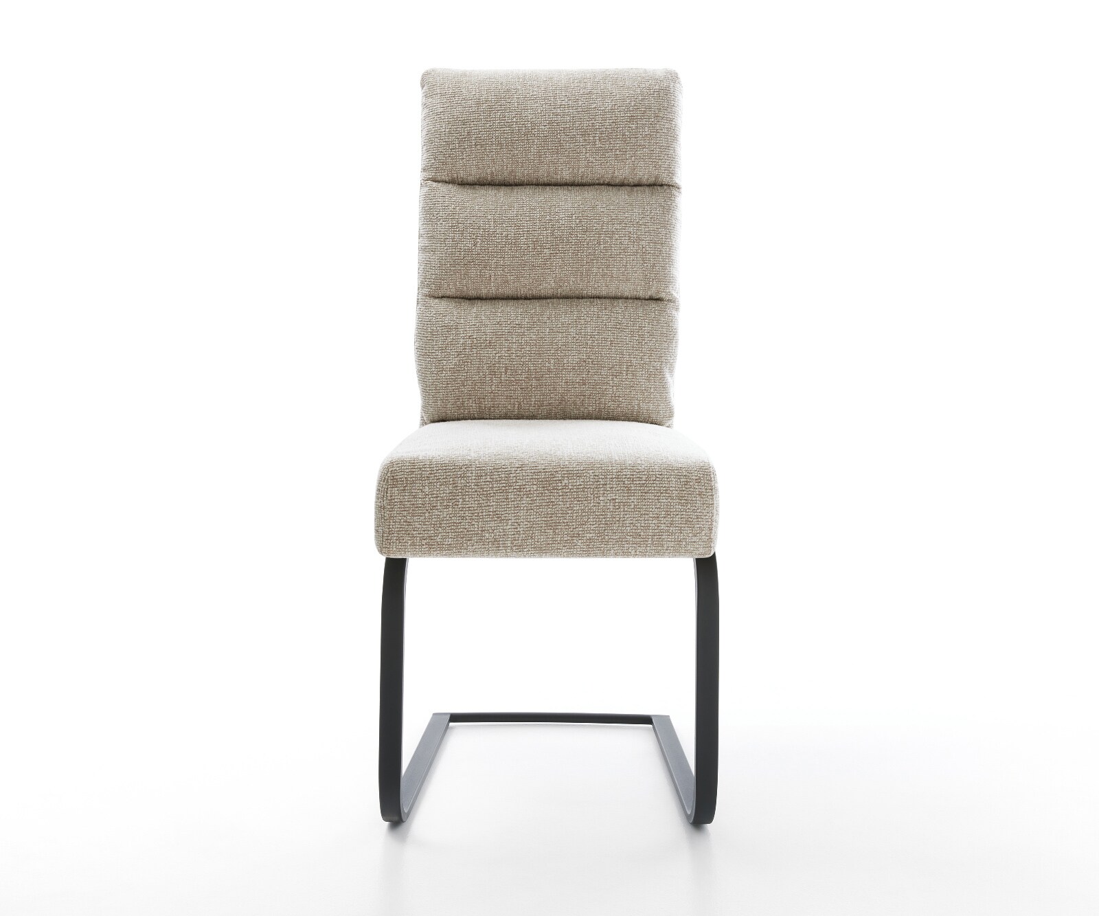 Sledemodel Pela-Flex geweven stof beige sledemodel vlak zwart pocketveer kern 2