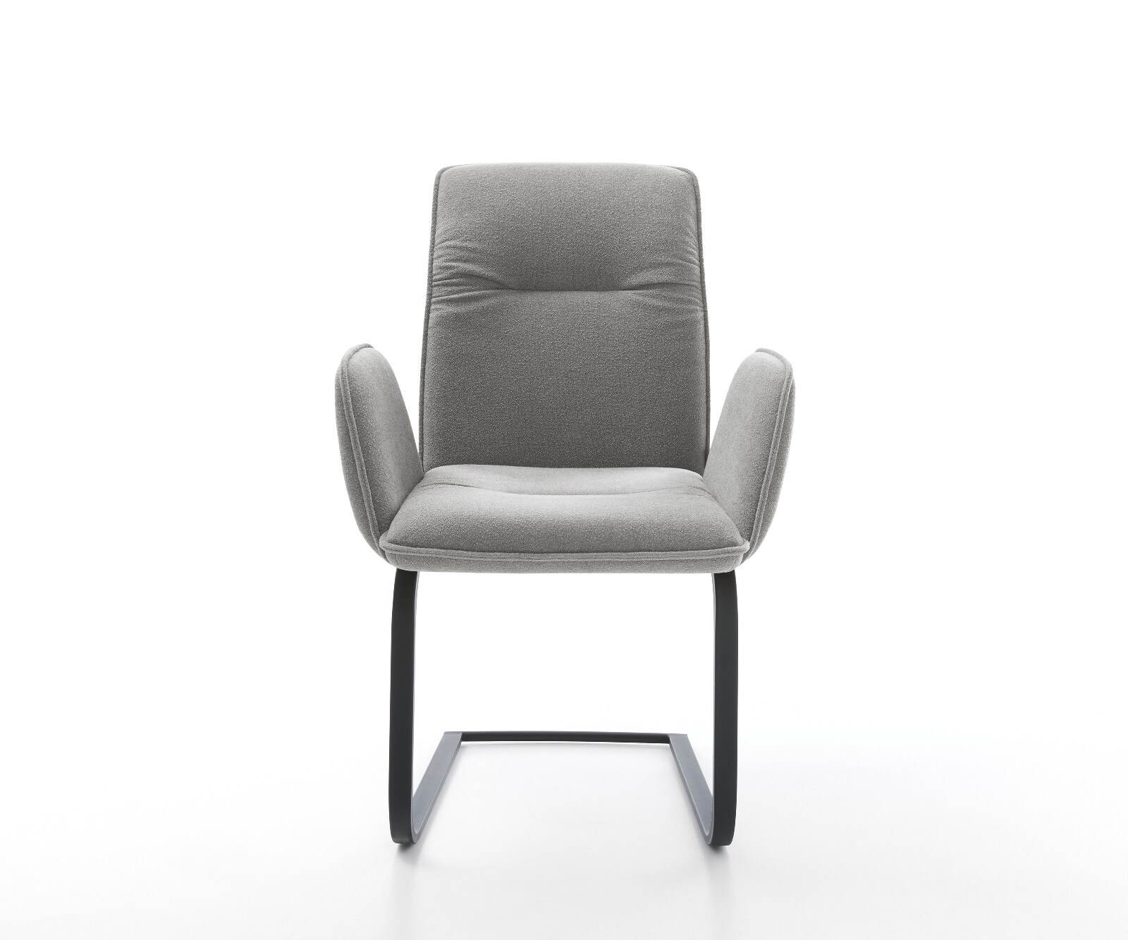 Sledemodel Vinja-Flex zachte stof met structuur grijs sledemodel vlak zwart 2