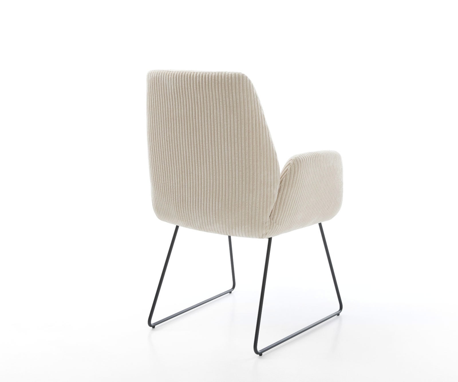 Eetkamerstoel Zoa-Flex koord beige slipframe zwart pocketveer kern 5