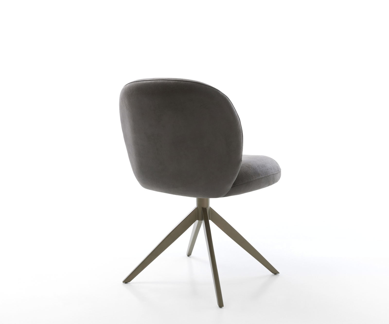 Draaistoel Nube-Flex microvelours antraciet vintage kruisframe breed afwerking met titanium 360° draaibaar rocker-functie pocketveer kern 4 Draaistoel Nube-Flex microvelours antraciet vintage kruisframe breed afwerking met titanium 360° draaibaar rocker-functie pocketveer kern 4