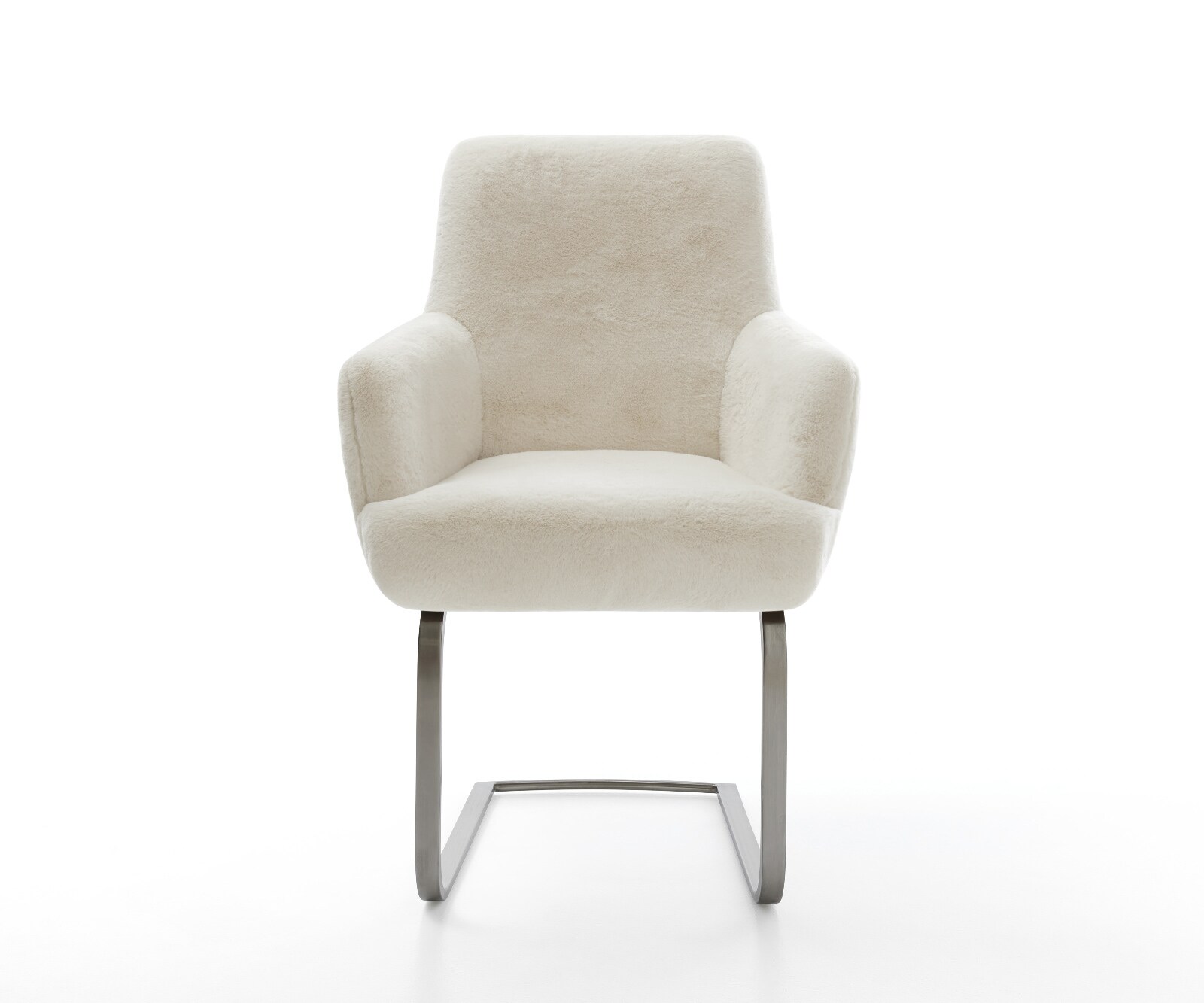 Sledemodel Heira-Flex met armleuning pluchen crème-wit sledemodel vlak grafiet pocketveer kern 2