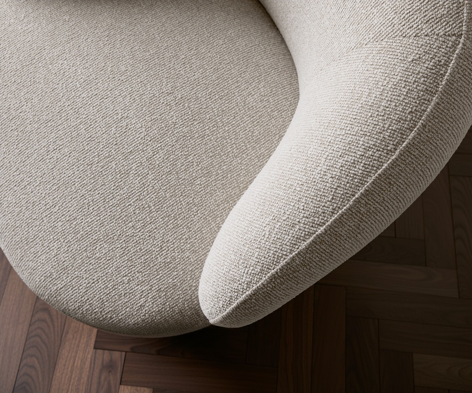 Fauteuil Nova 88x88 cm geweven stof beige 6