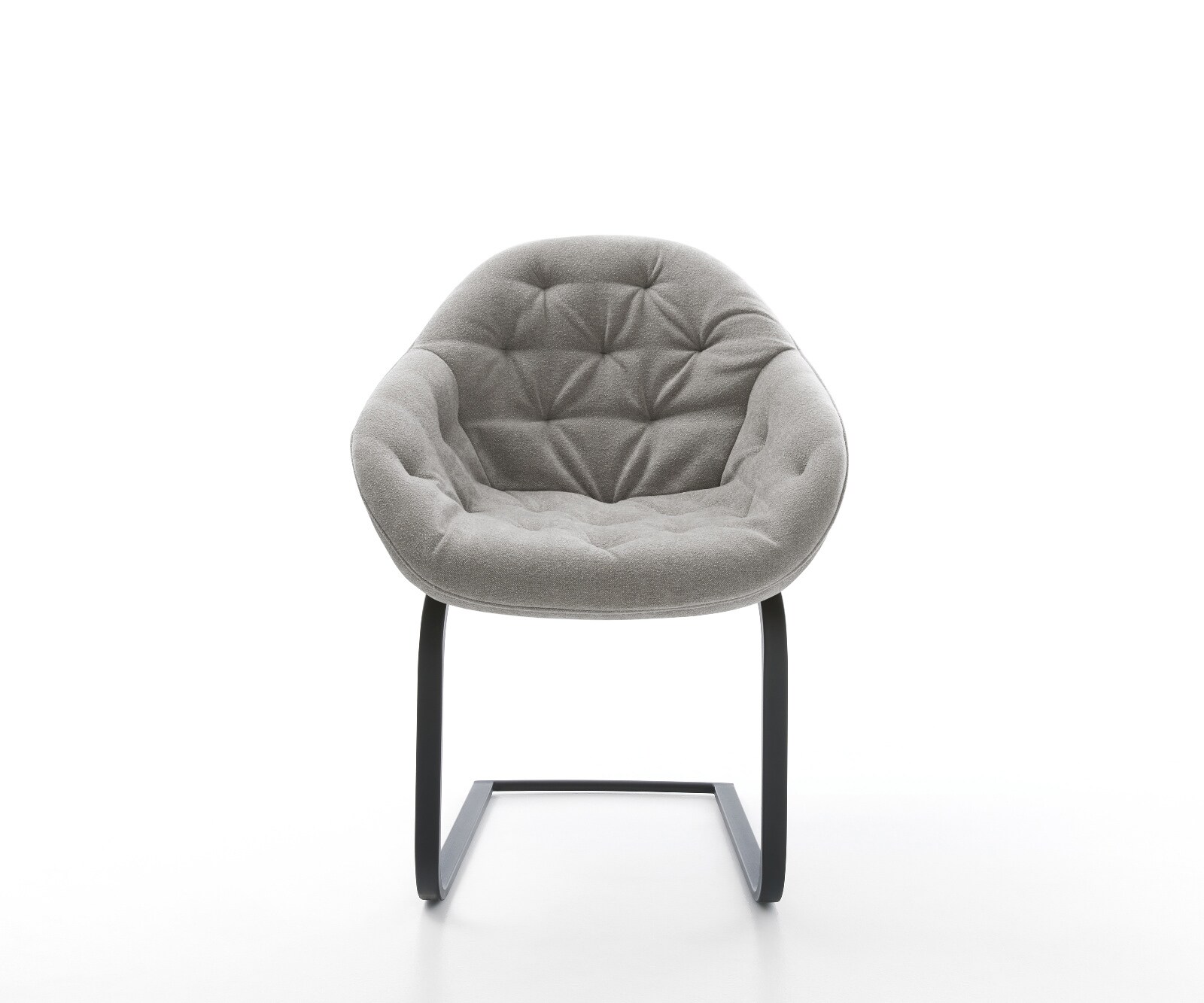 Sledemodel Gaio-Flex zachte stof met structuur grijs sledemodel vlak zwart 2