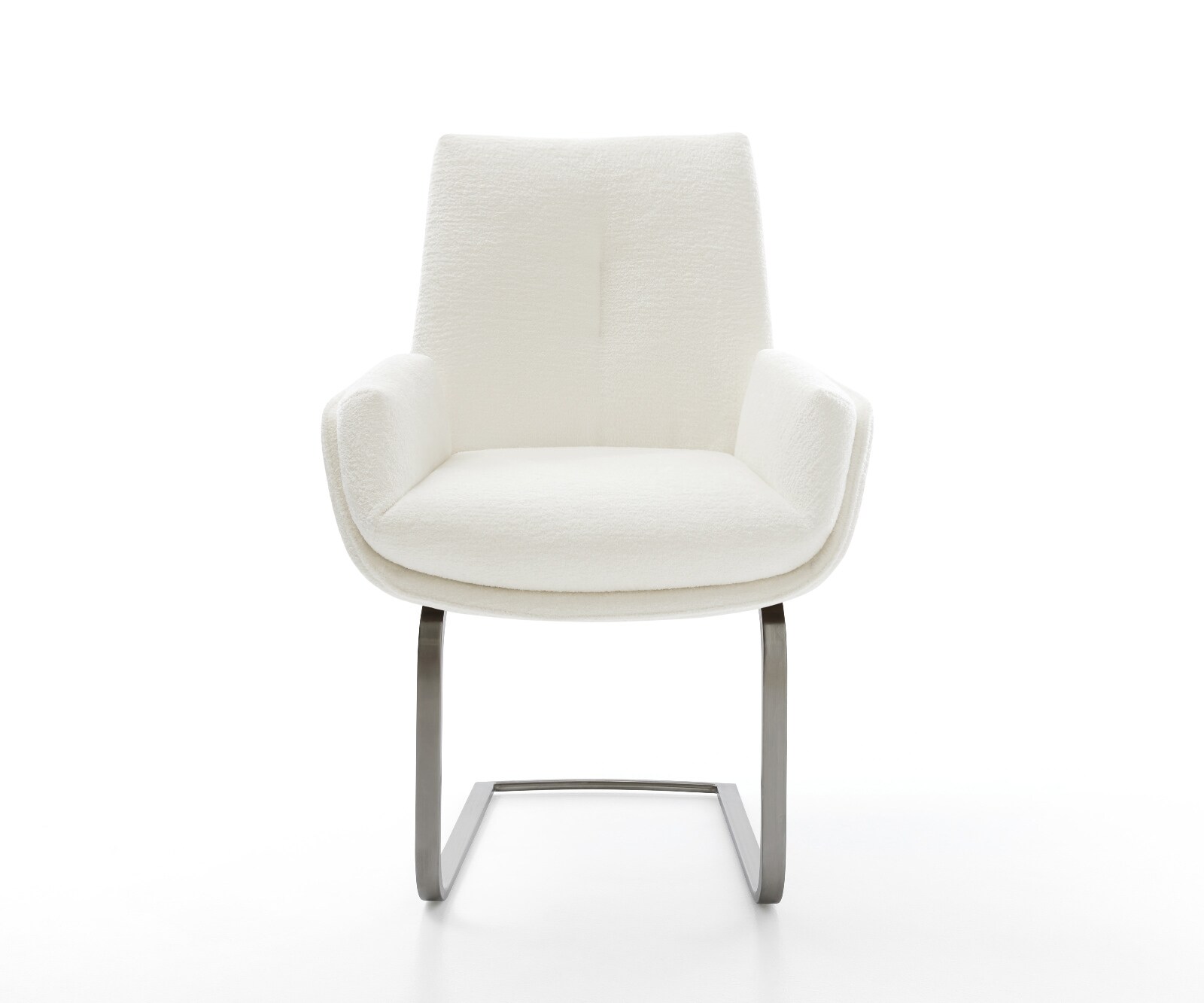 Sledemodel Clea-Flex bouclé zacht beige sledemodel vlak grafiet pocketveer kern 2