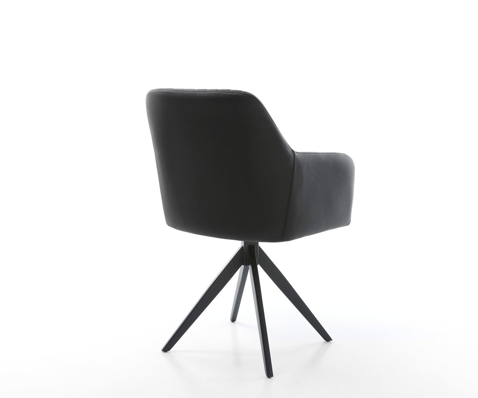 Eetkamerstoel Greg-Flex echt leer zwart kruisframe hoekig zwart pocketveer kern 4 Eetkamerstoel Greg-Flex echt leer zwart kruisframe hoekig zwart pocketveer kern 4