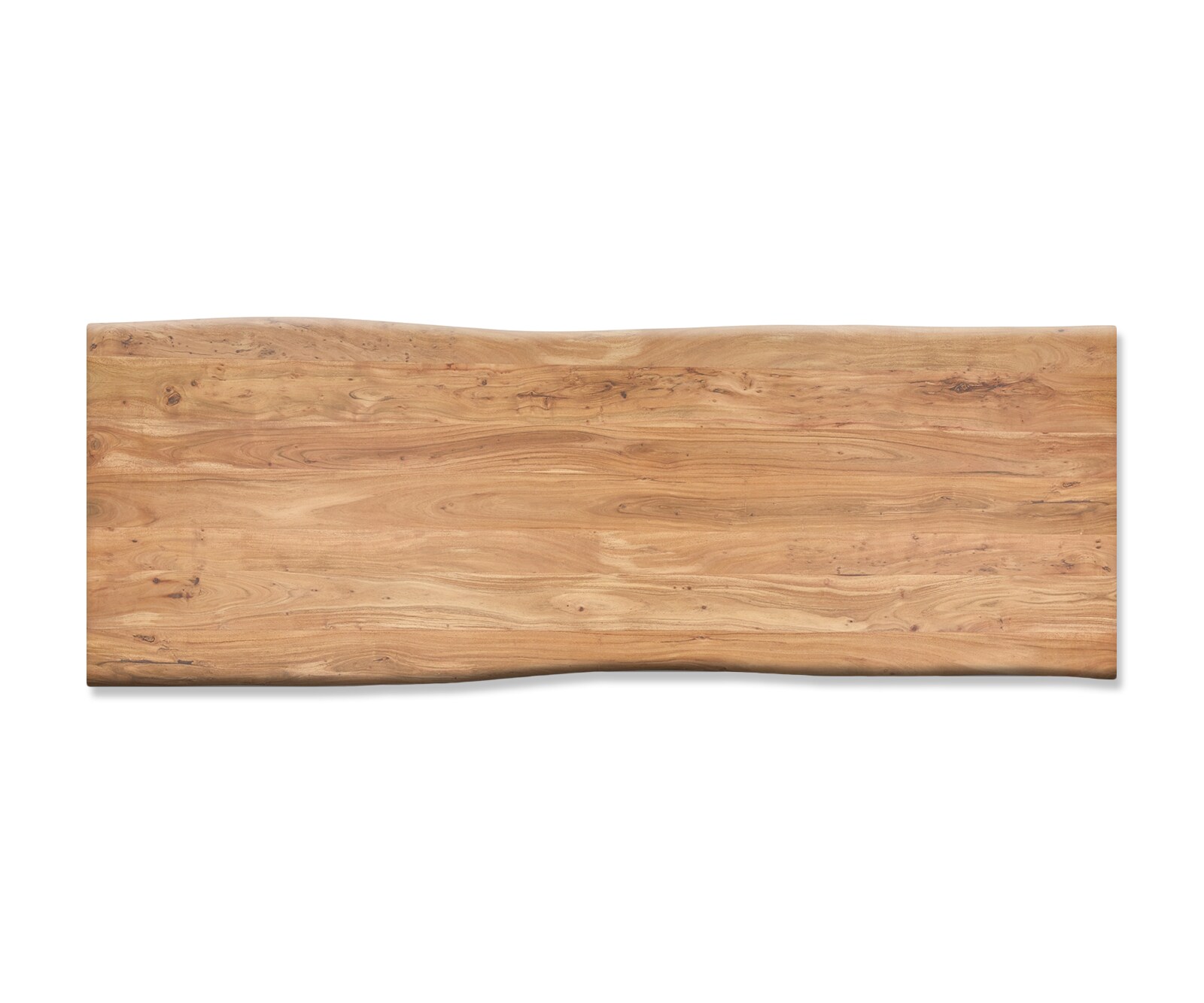 Eettafel Edge 280x100cm XL acacia natuur roestvrijstaal breed Live-Edge 4