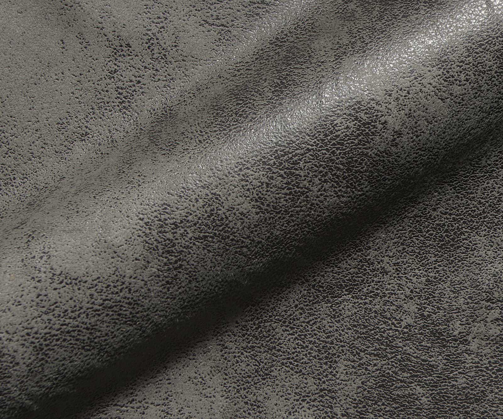 Sledemodel Abelia-Flex met armleuning microvelours grijs antiek sledemodel rond roestvrij staal 3