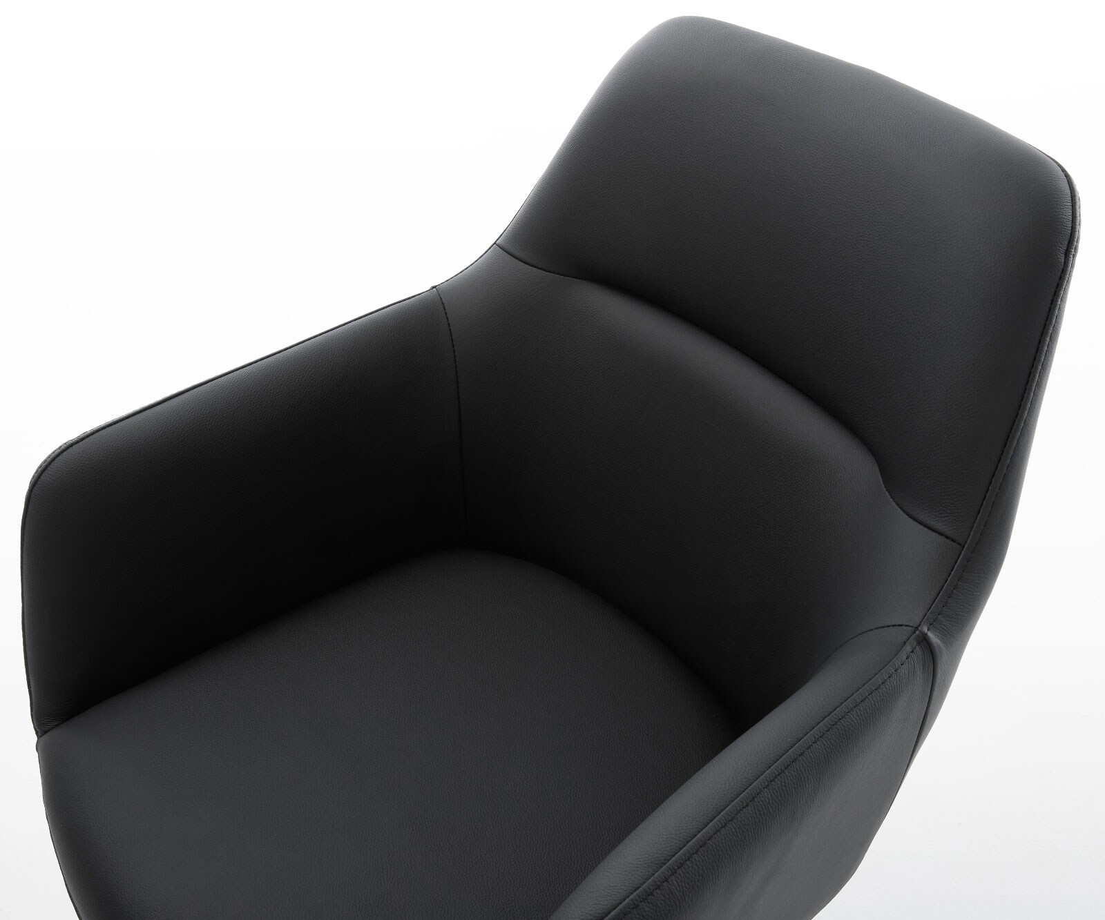 Draaistoel Pejo-Flex echt leer zwart kruisframe breed zwart 360° draaibaar rocker-functie pocketveer kern 3 Draaistoel Pejo-Flex echt leer zwart kruisframe breed zwart 360° draaibaar rocker-functie pocketveer kern 3