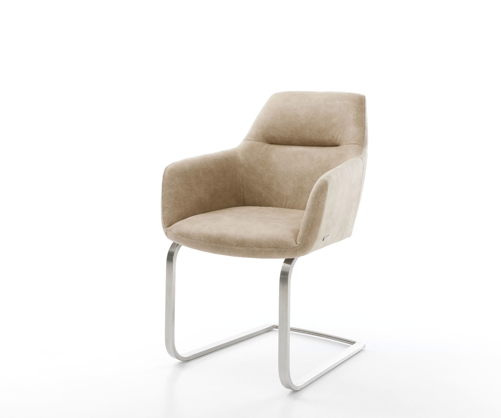 Sledemodel Pejo-Flex microvelours beige vintage sledemodel vlak roestvrij staal pocketveer kern Sledemodel Pejo-Flex microvelours beige vintage sledemodel vlak roestvrij staal pocketveer kern