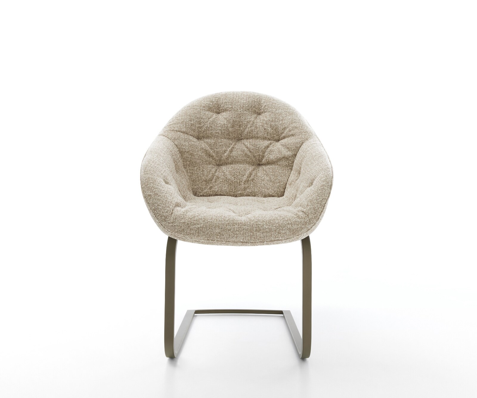 Sledemodel Gaio-Flex geweven stof beige sledemodel vlak afwerking met titanium 2