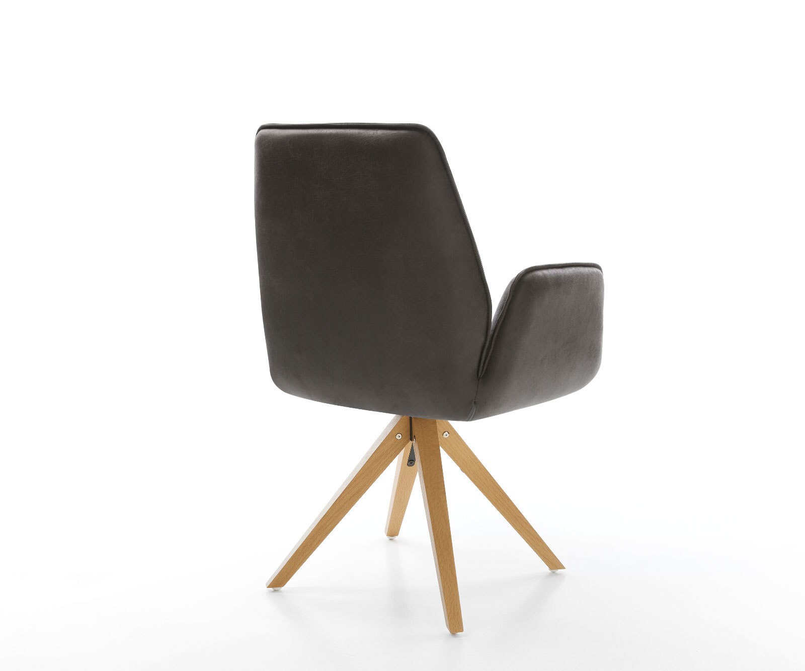 Eetkamerstoel Zoa-Flex microvelours antraciet vintage houten frame hoekig natuur pocketveer kern 4 Eetkamerstoel Zoa-Flex microvelours antraciet vintage houten frame hoekig natuur pocketveer kern 4