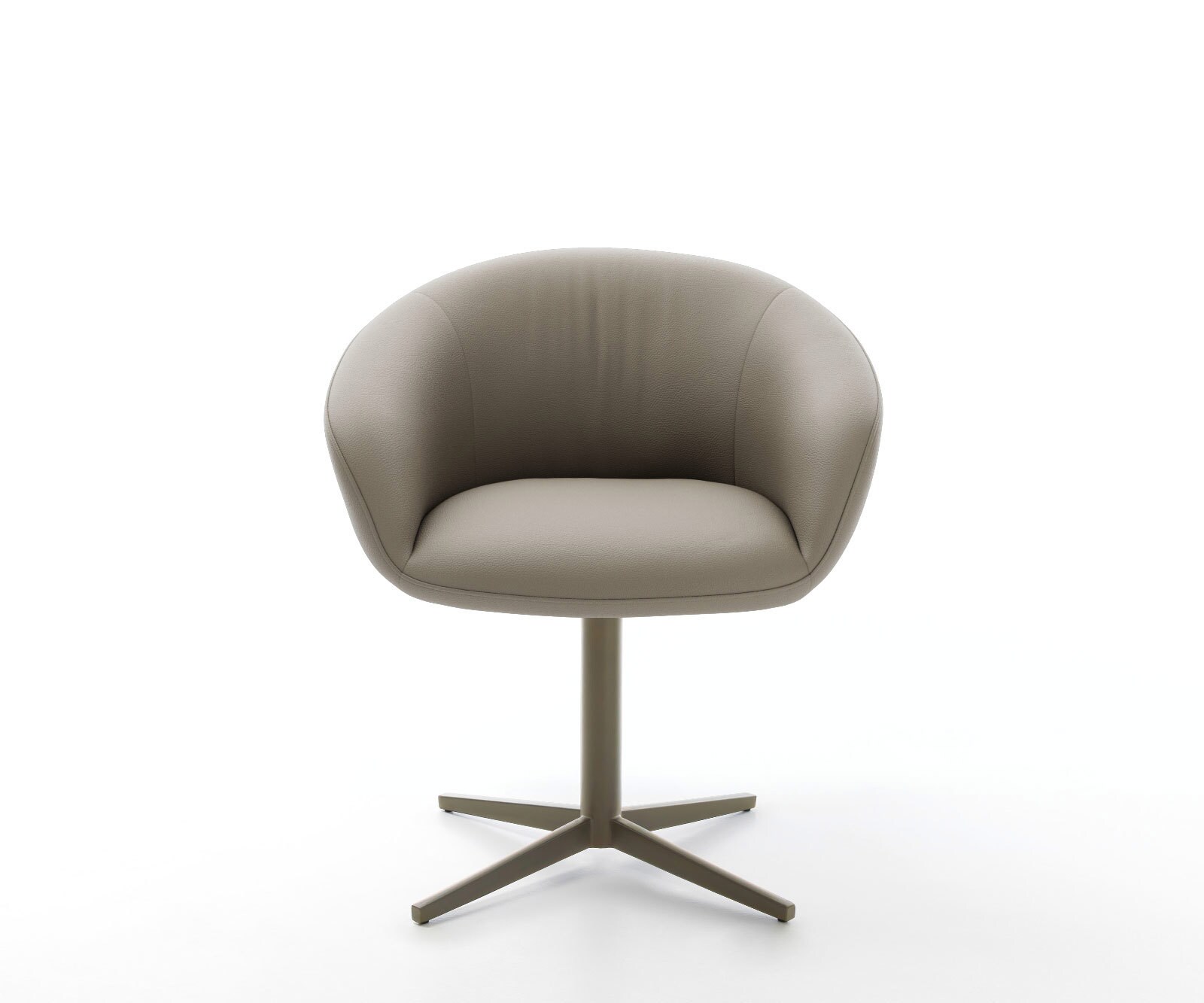 Draaistoel Vinka-Flex met armleuning echt leer mud kruispoot afwerking met titanium 360° draaibaar pocketveer kern 1 Draaistoel Vinka-Flex met armleuning echt leer mud kruispoot afwerking met titanium 360° draaibaar pocketveer kern 1